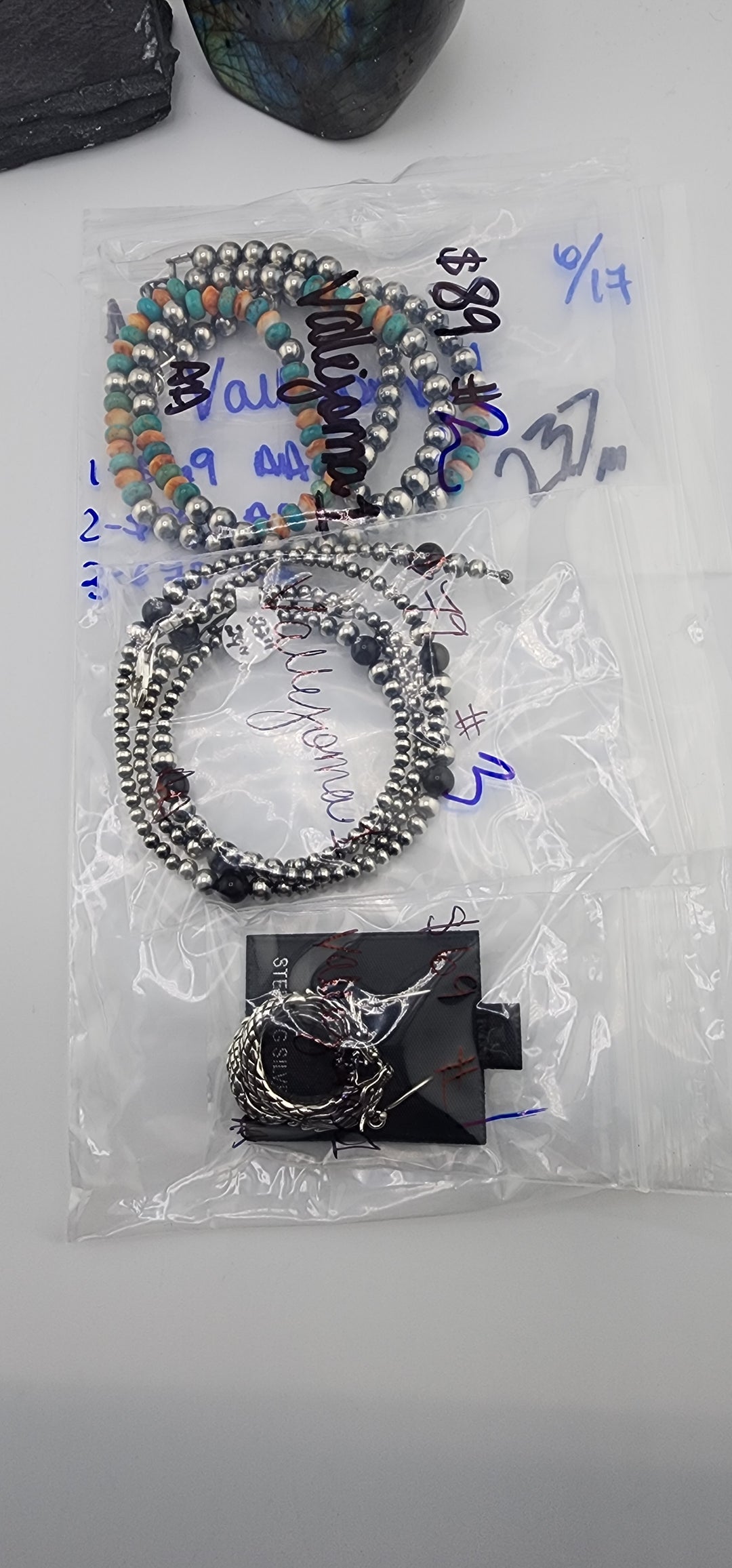 RESERVED FOR: vallejoma1 - 6/17/2025 tiktok A.M Live Show - 3 Sterling Silver Items