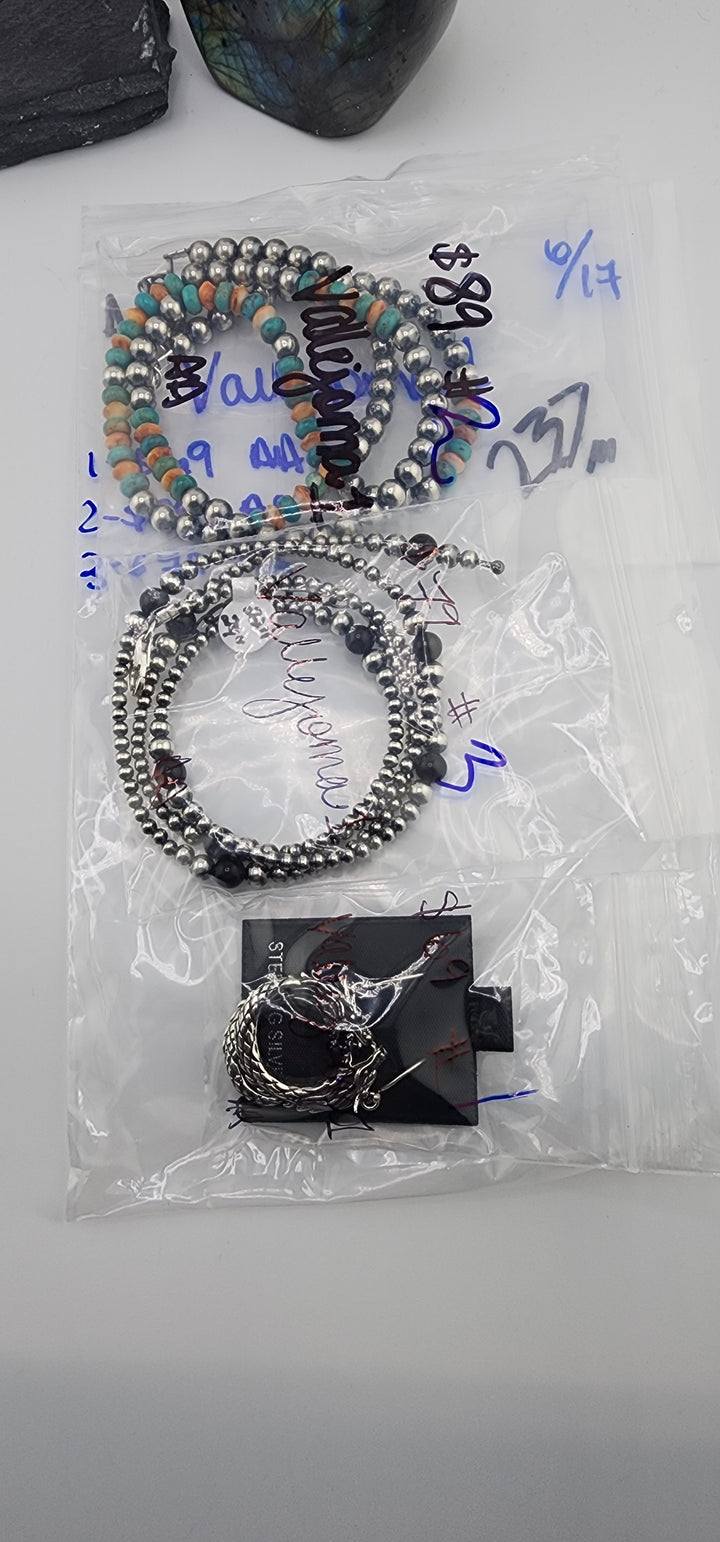 RESERVED FOR: vallejoma1 - 6/17/2025 tiktok A.M Live Show - 3 Sterling Silver Items