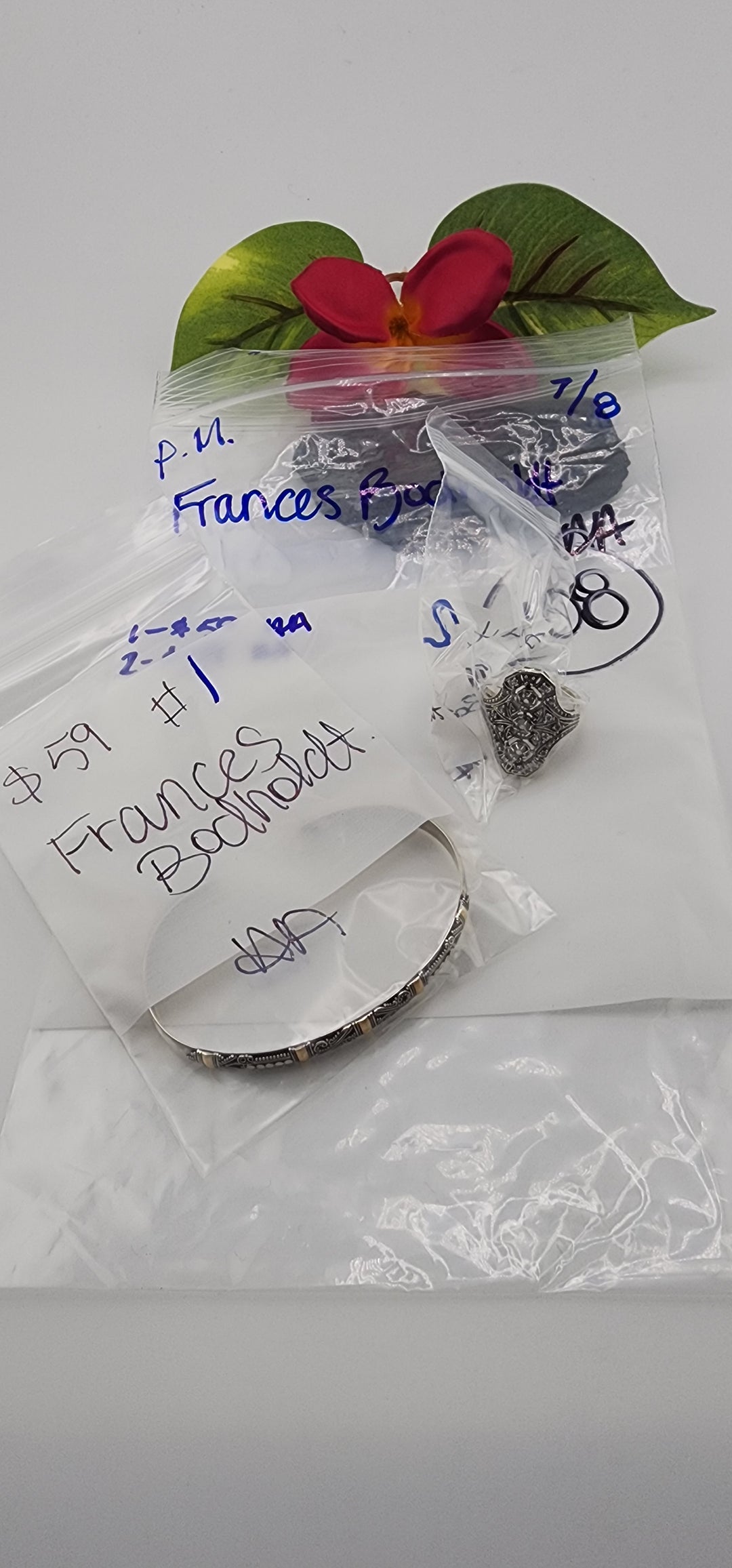 PM SHOW 48HR - RESERVED FOR: Frances Bodholdt - 7/8/2025 FL tiktok Live Show - 2 Sterling Silver Items