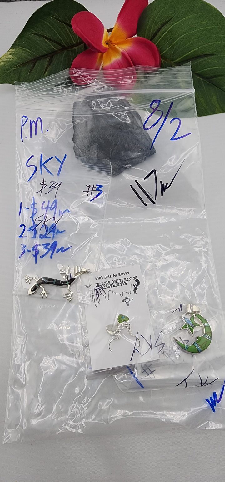 PM SHOW 48HR - RESERVED FOR: SKY  - 8/2/2025 FL tiktok Live Show - 3 Sterling Silver Items