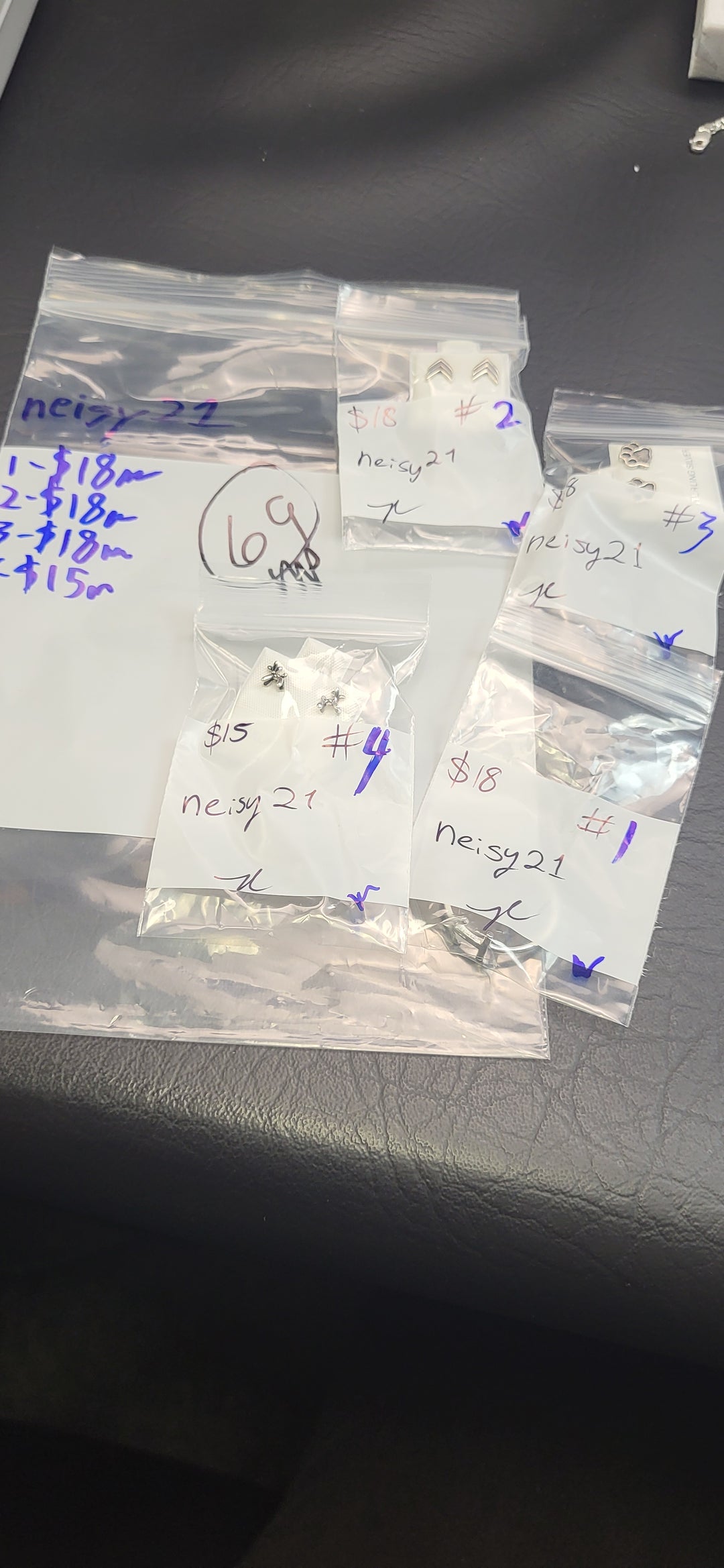 RESERVED FOR: neisy21 - 3/20/2025 Live Show - 4 Sterling Silver Items