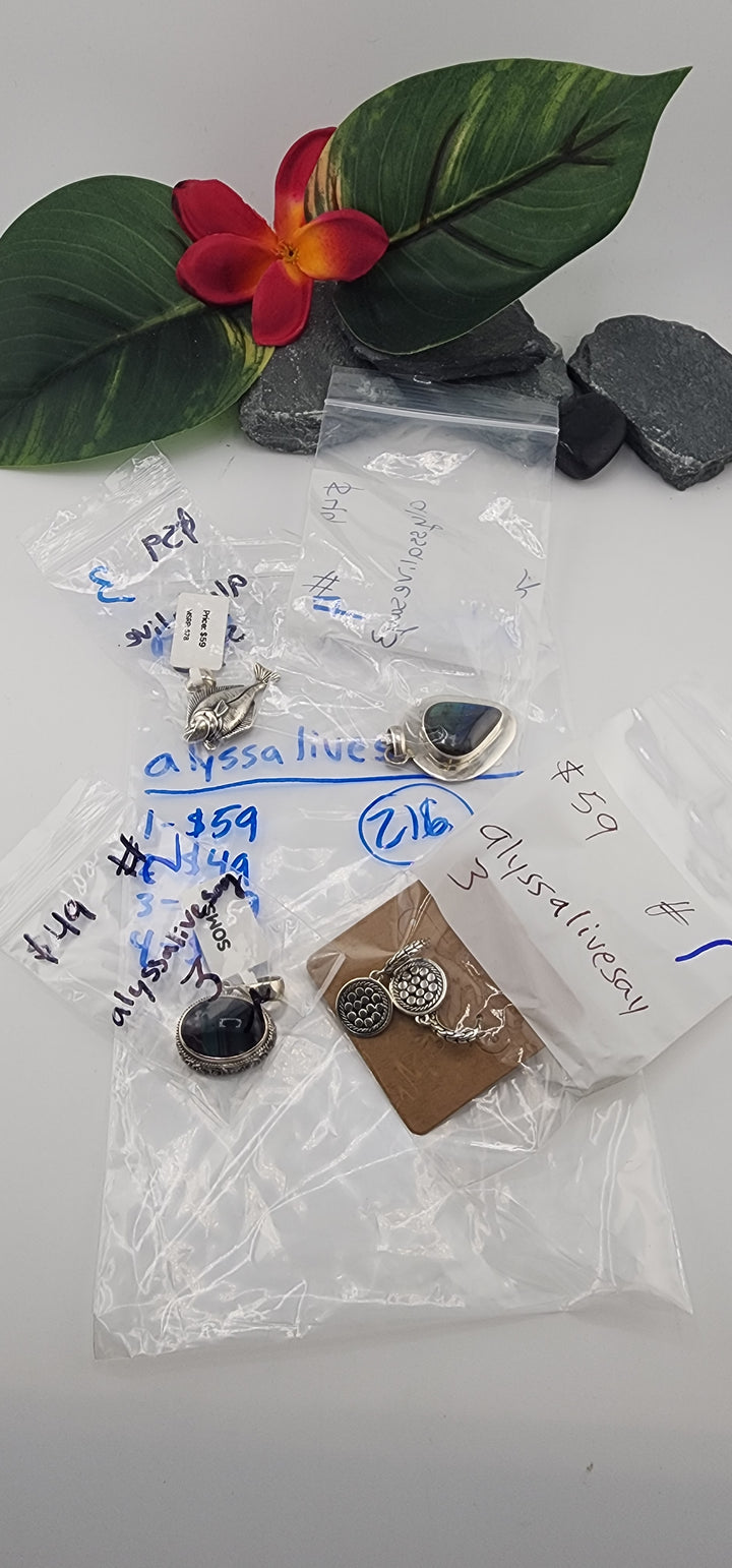 PM SHOW 48HR - RESERVED FOR: alyssalivesay3 - 12/26/2025 tiktok Live Show - 4 Sterling Silver Items