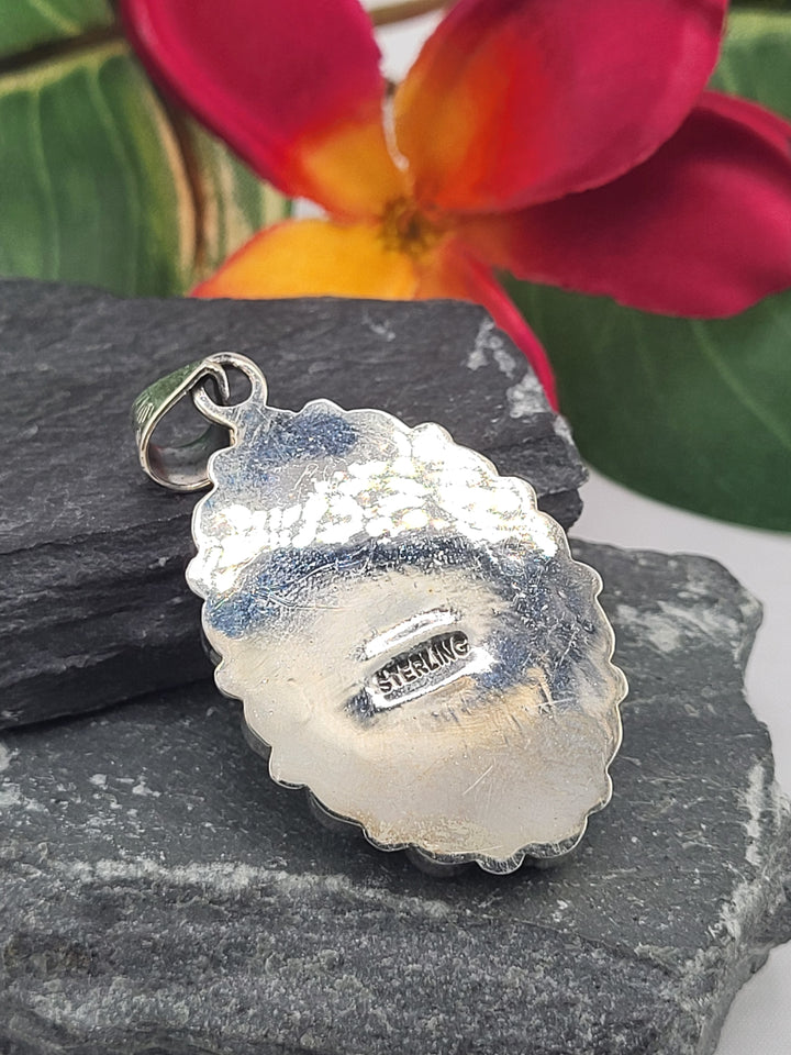 Spiny Oyster & Turquoise Pendant