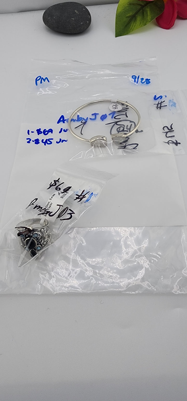 PM SHOW 48HR - RESERVED FOR:  AmbyJ07- 9/28/2025 FL tiktok Live Show -2 Sterling Silver Items