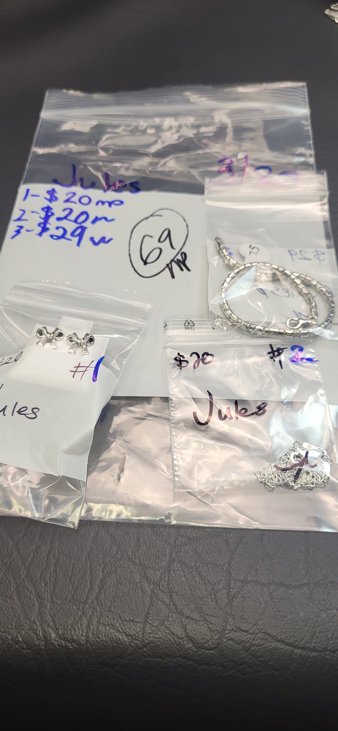 RESERVED FOR: jules  - 3/20/2025 Live Show - 3 Sterling Silver Items