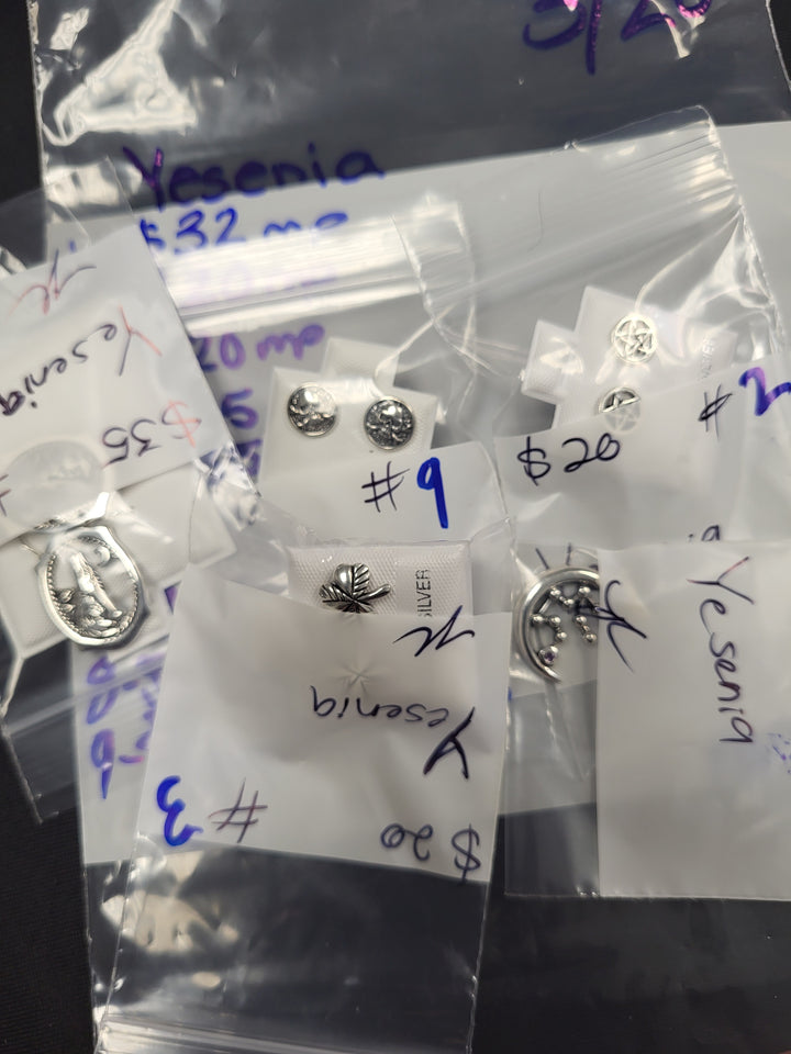 RESERVED FOR: yesenia  - 3/20/2025 Live Show - 9 Sterling Silver Items