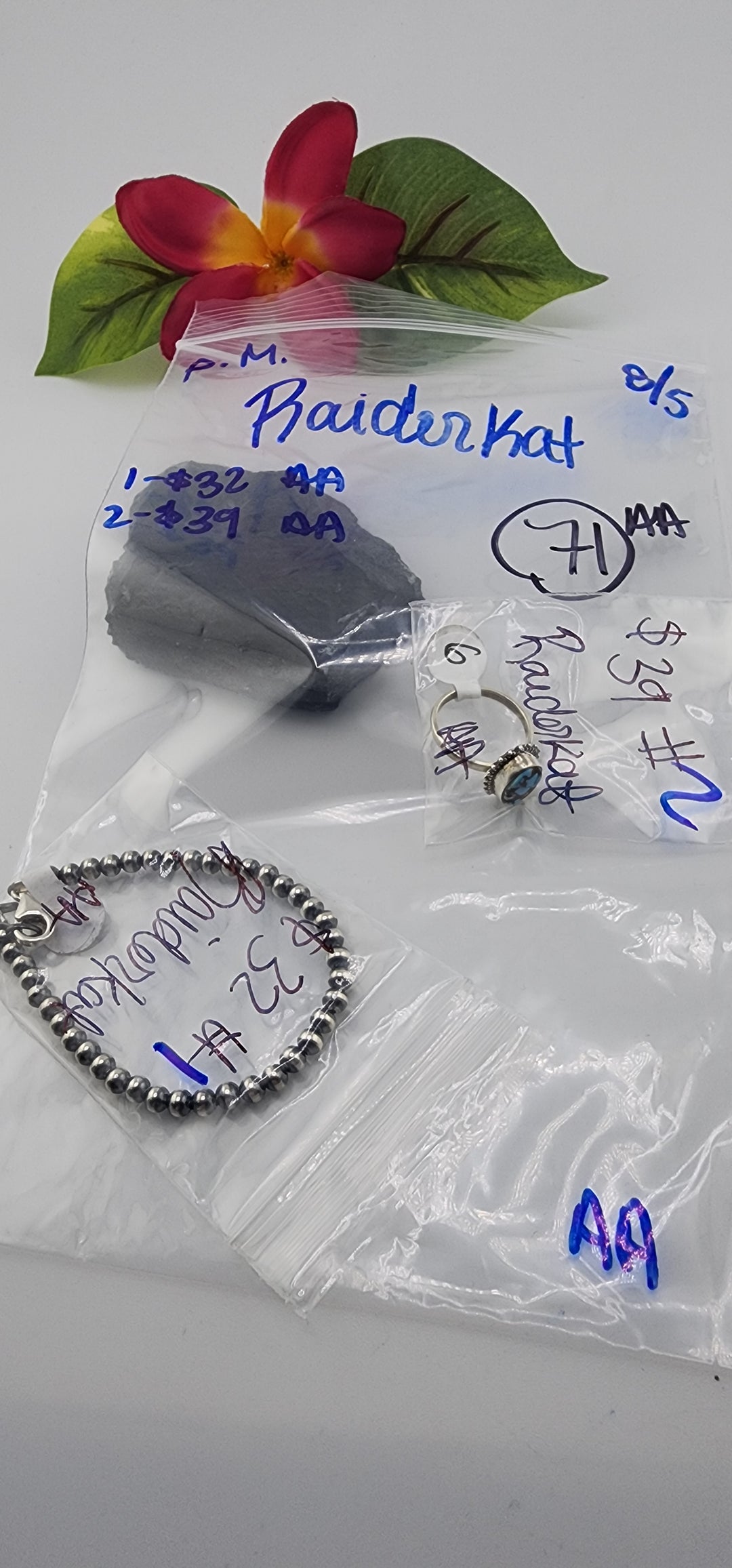PM SHOW 48HR - RESERVED FOR: Raiderkat  - 8/5/2025 FL tiktok Live Show - 2 Sterling Silver Items