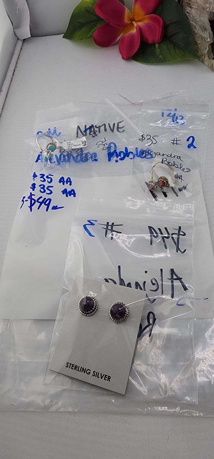 PM NATIVE SHOW 48HR - RESERVED FOR: Alejandra Robles - 12/13/2025 tiktok Live Show - 3 Sterling Silver Items