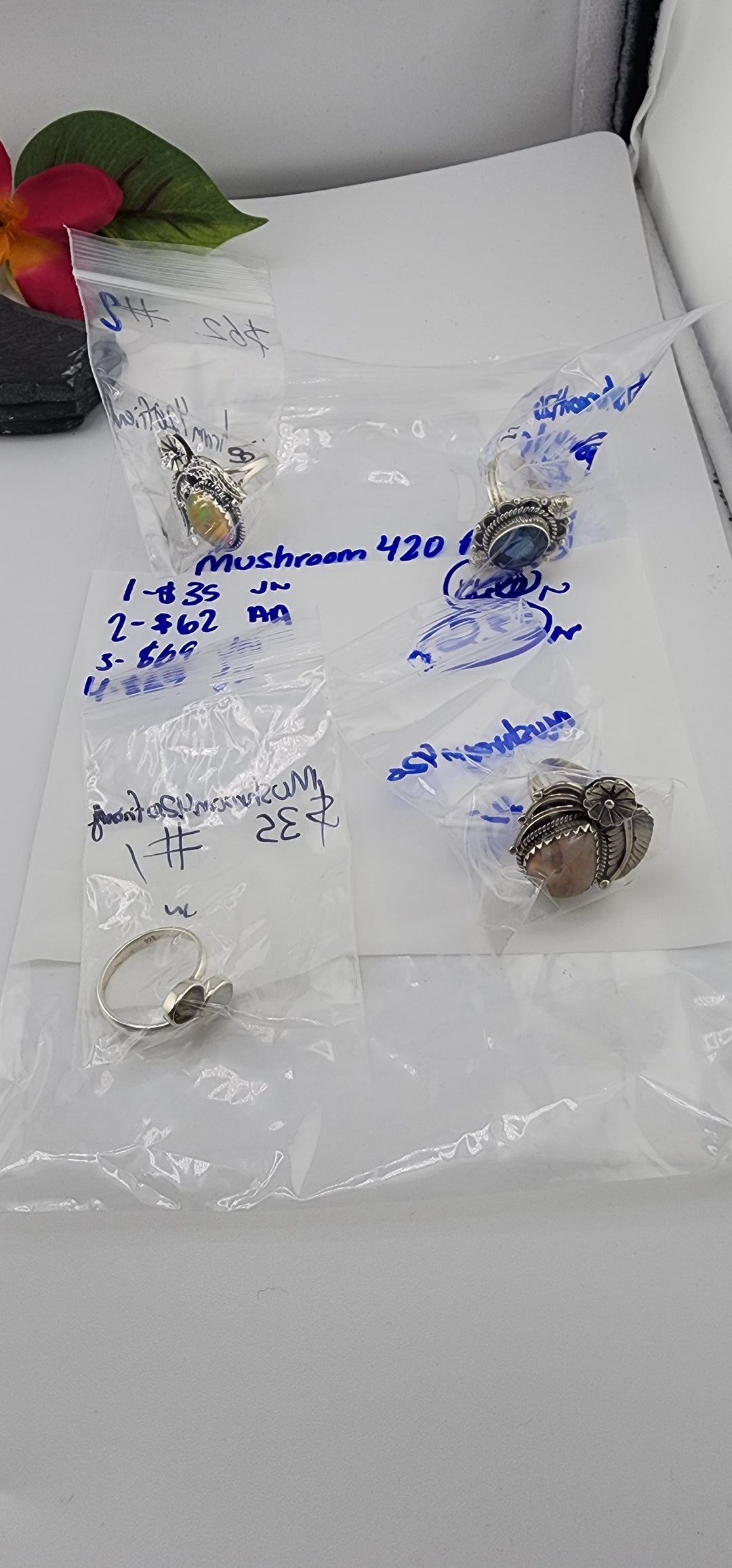 RESERVED FOR: mushroom420friendly- 5/14/2025 tiktok Live Show -4  Sterling Silver Items