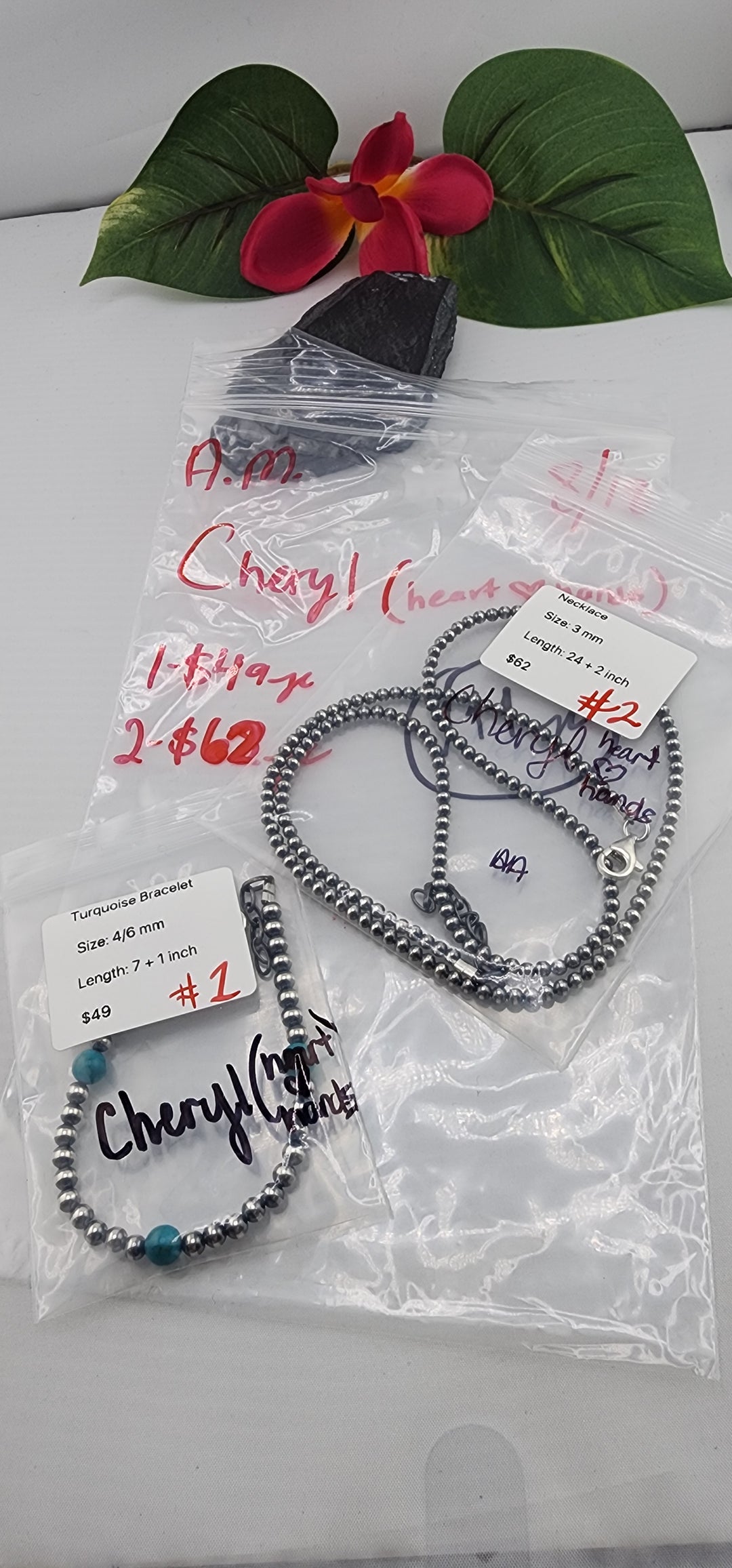 AM SHOW 48HR - RESERVED FOR: Cheryl 🫶🏼 - 8/18/2025 FL tiktok Live Show - 2 Sterling Silver Items