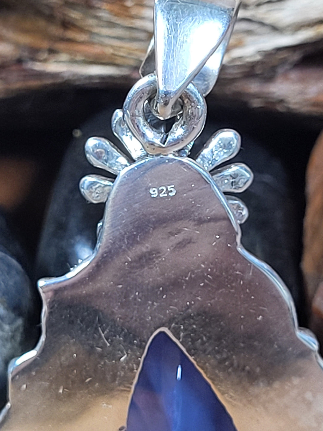 Natural Lavender Quartz 925 Sterling Silver Teardrop Pendant - 1 3/4"