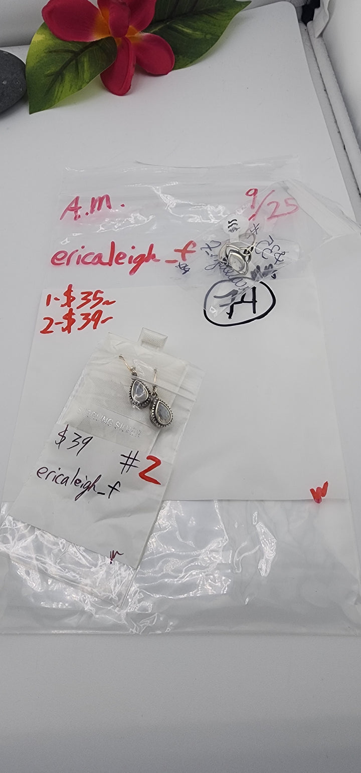 AM SHOW 48HR RESERVED FOR: ericaleigh_f - 9/25/2025 FL tiktok Live Show - 2 Sterling Silver Items