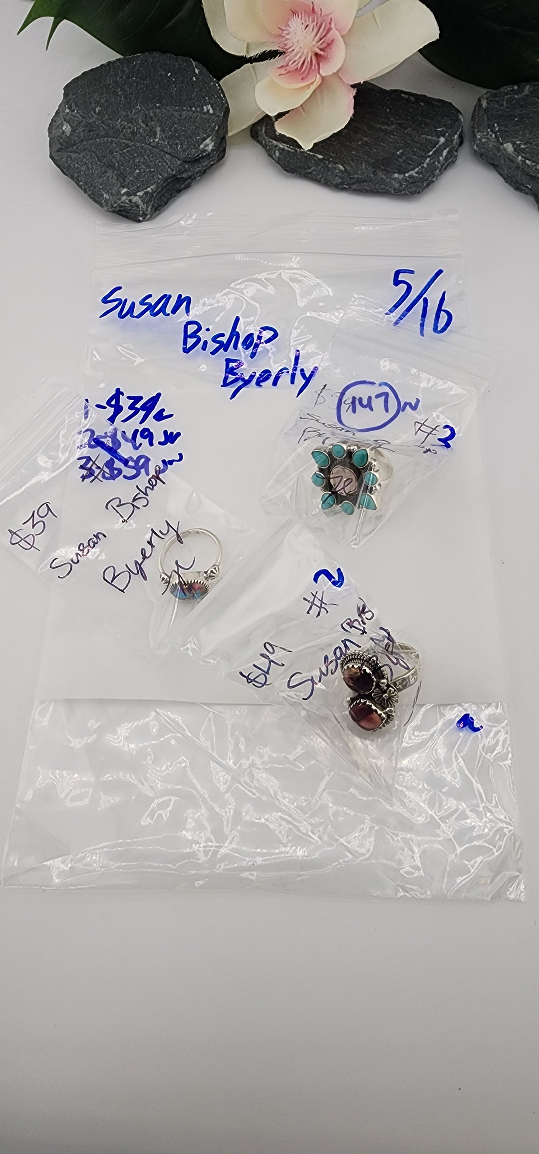 RESERVED FOR: Susan Bishop Byerly - 5/16/2025 tiktok Live Show -3 Sterling Silver Items