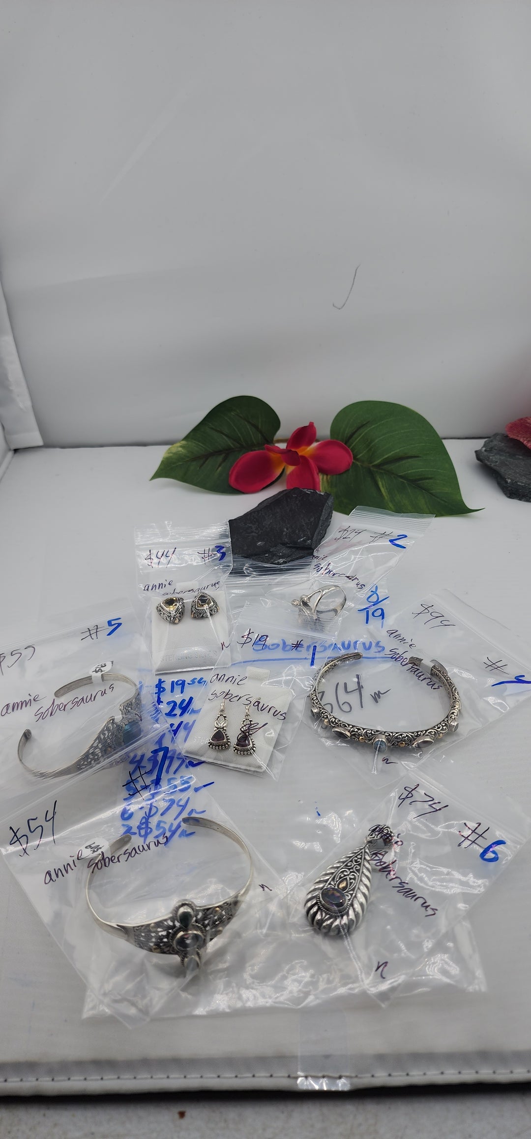 PM SHOW 48HR - RESERVED FOR: annie sobersaurus - 8/19/2025 FL tiktok Live Show - 7 Sterling Silver Items