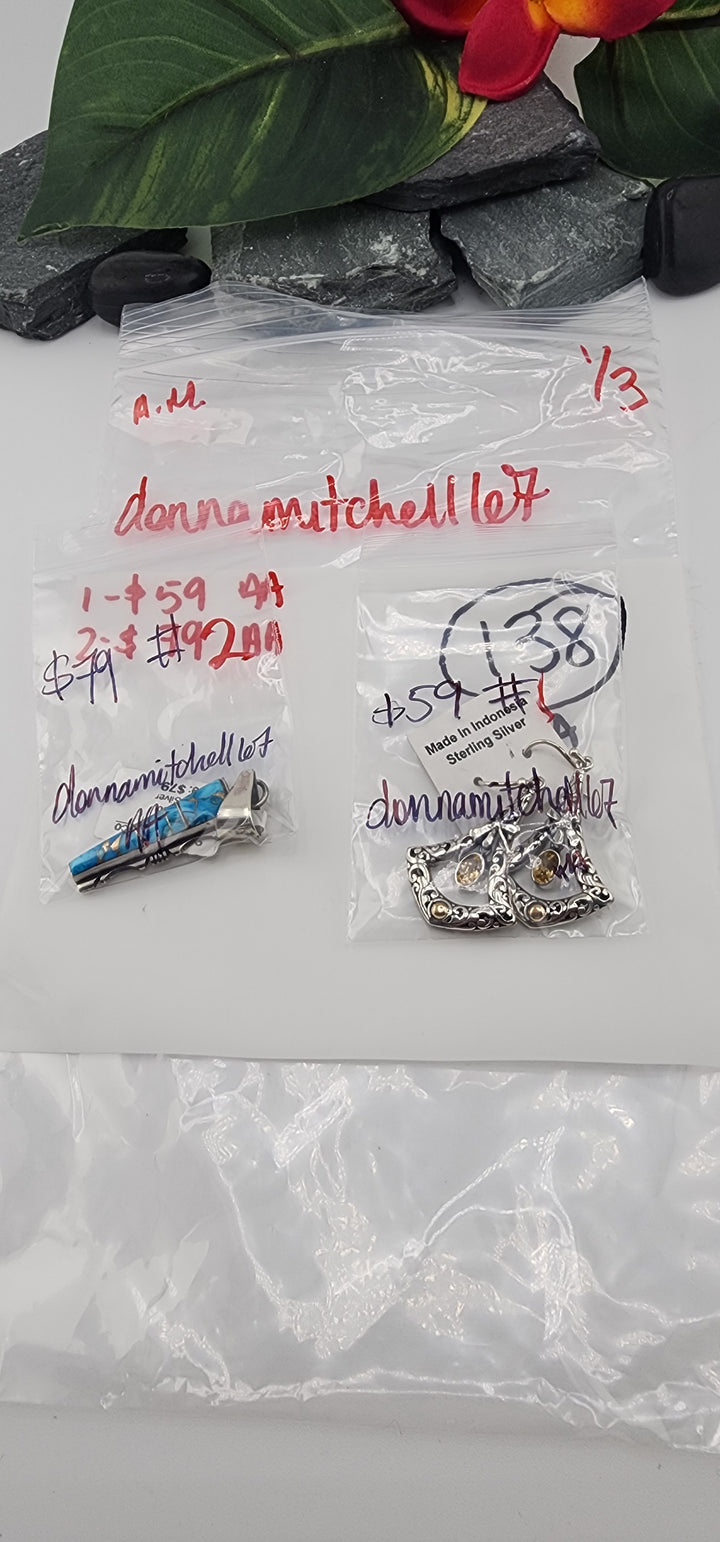 AM SHOW 48HR RESERVED FOR: donnamitchell67- 1/3/2026 FL tiktok Live Show - 2 Sterling Silver Items