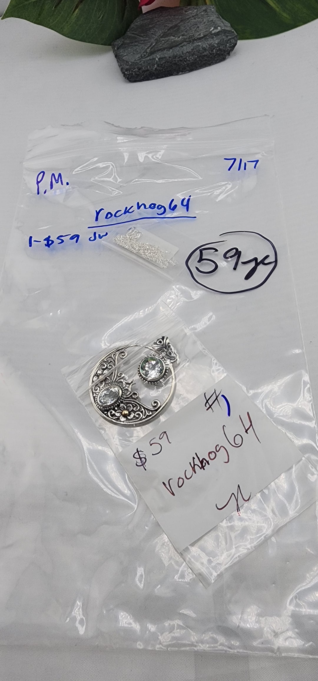 PM SHOW 48HR - RESERVED FOR: rockhog64 - 7/17/2025 FL tiktok Live Show - 1 Sterling Silver Items