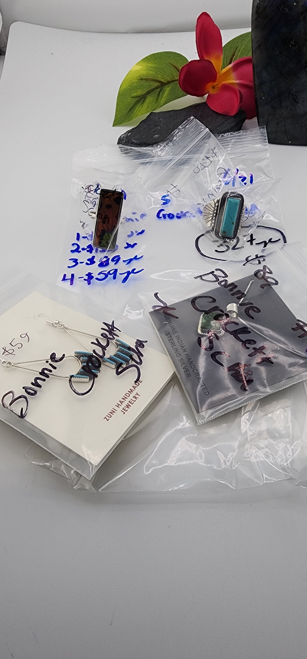 48HR - RESERVED FOR:  Bonnie Crockett Scha- 6/21/2025 FL tiktok Live Show - 4 Sterling Silver Item