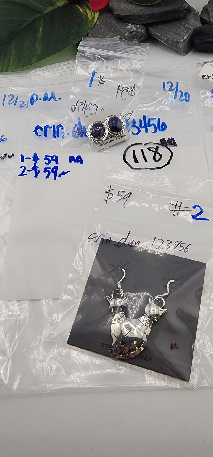 PM SHOW 48HR - RESERVED FOR: erin.dun...123456 - 12/20/2025 tiktok Live Show - 2 Sterling Silver Items