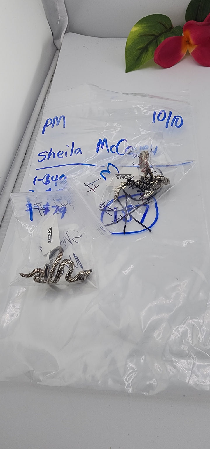 PM SHOW 48HR - RESERVED FOR: Sheila McCovey - 10/10/2025 FL tiktok Live Show - 2 Sterling Silver Items