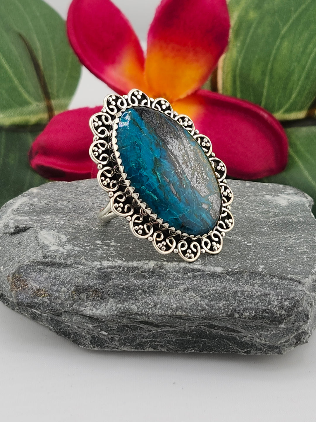Opalized Wood Ring Size 10