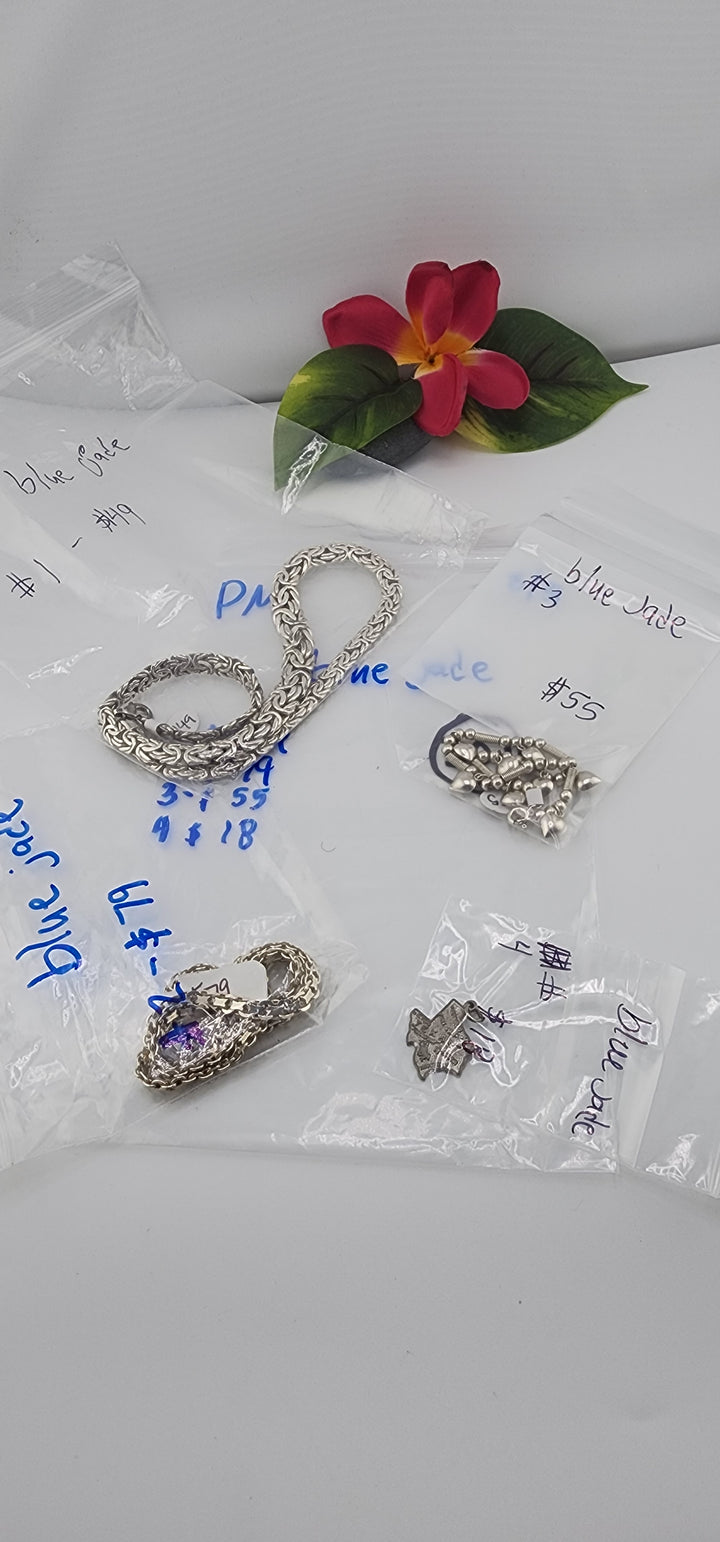 PM SHOW 48HR - RESERVED FOR: blue jade - 8/31/2025 FL tiktok Live Show - 4 Sterling Silver Items