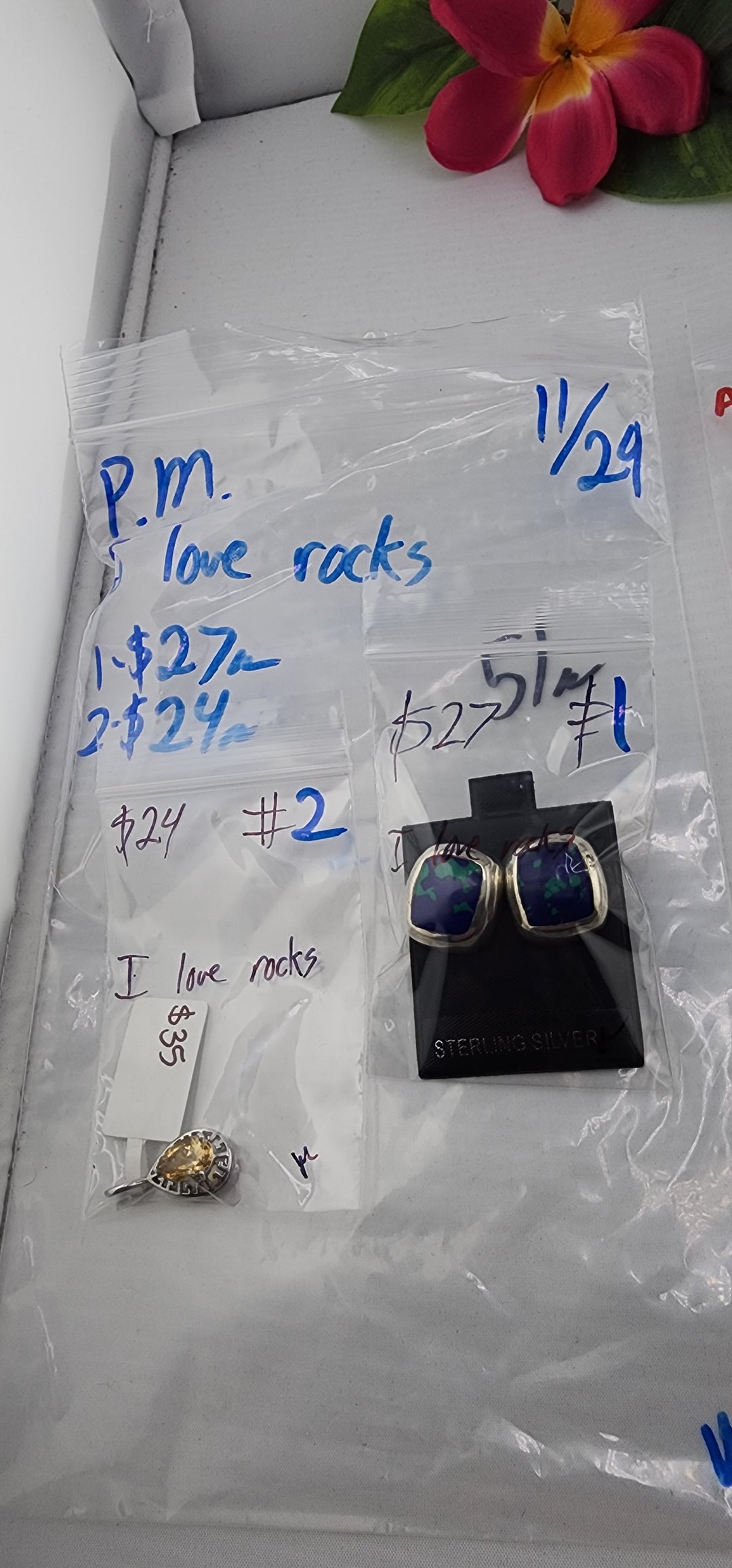 PM SHOW 48HR - RESERVED FOR: I love rocks - 11/29/2025 tiktok Live Show - 2 Sterling Silver Items