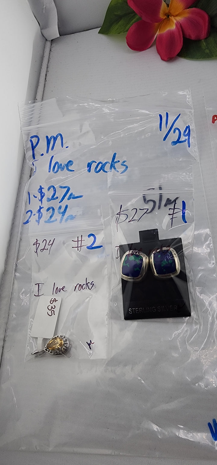 PM SHOW 48HR - RESERVED FOR: I love rocks - 11/29/2025 tiktok Live Show - 2 Sterling Silver Items
