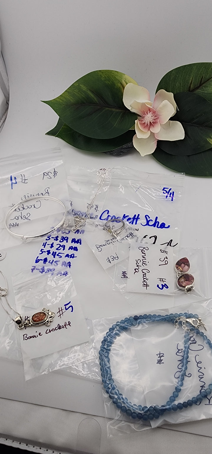 RESERVED FOR: Bonnie Crockett Scha - 5/4/2025 tiktok Live Show -  Sterling Silver Items