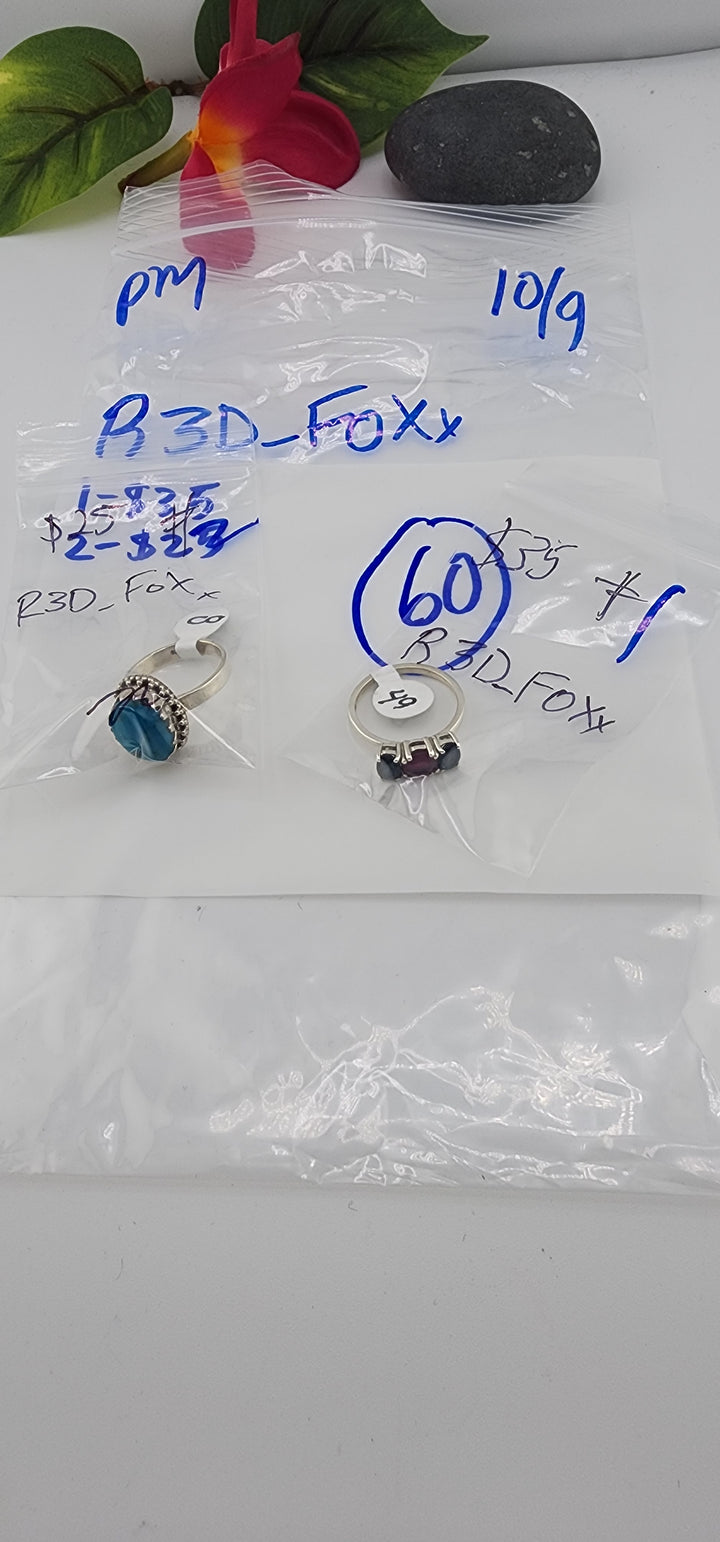PM SHOW 48HR - RESERVED FOR: R3D_FoXx - 10/9/2025 FL tiktok Live Show - 2 Sterling Silver Items
