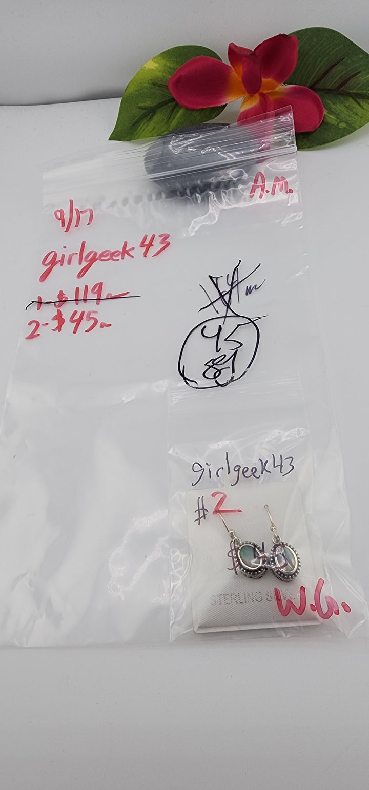 AM SHOW 48HR - RESERVED FOR: girlgeek43 - 9/17/2025 FL tiktok Live Show - 1 Sterling Silver Items