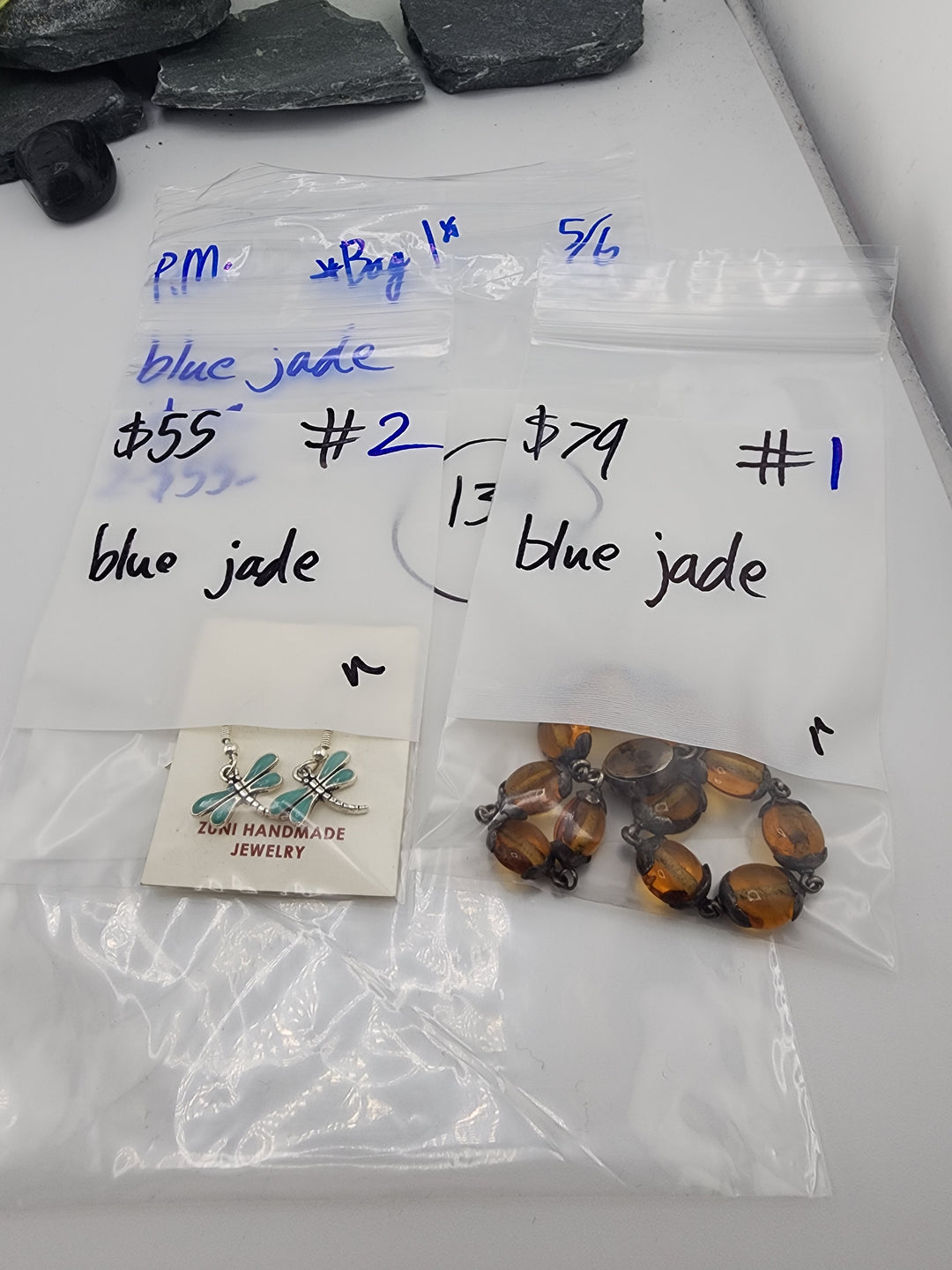 Blue jade *Bag 1* - 5/6/26 PM - 2 925 Sterling Silver Items