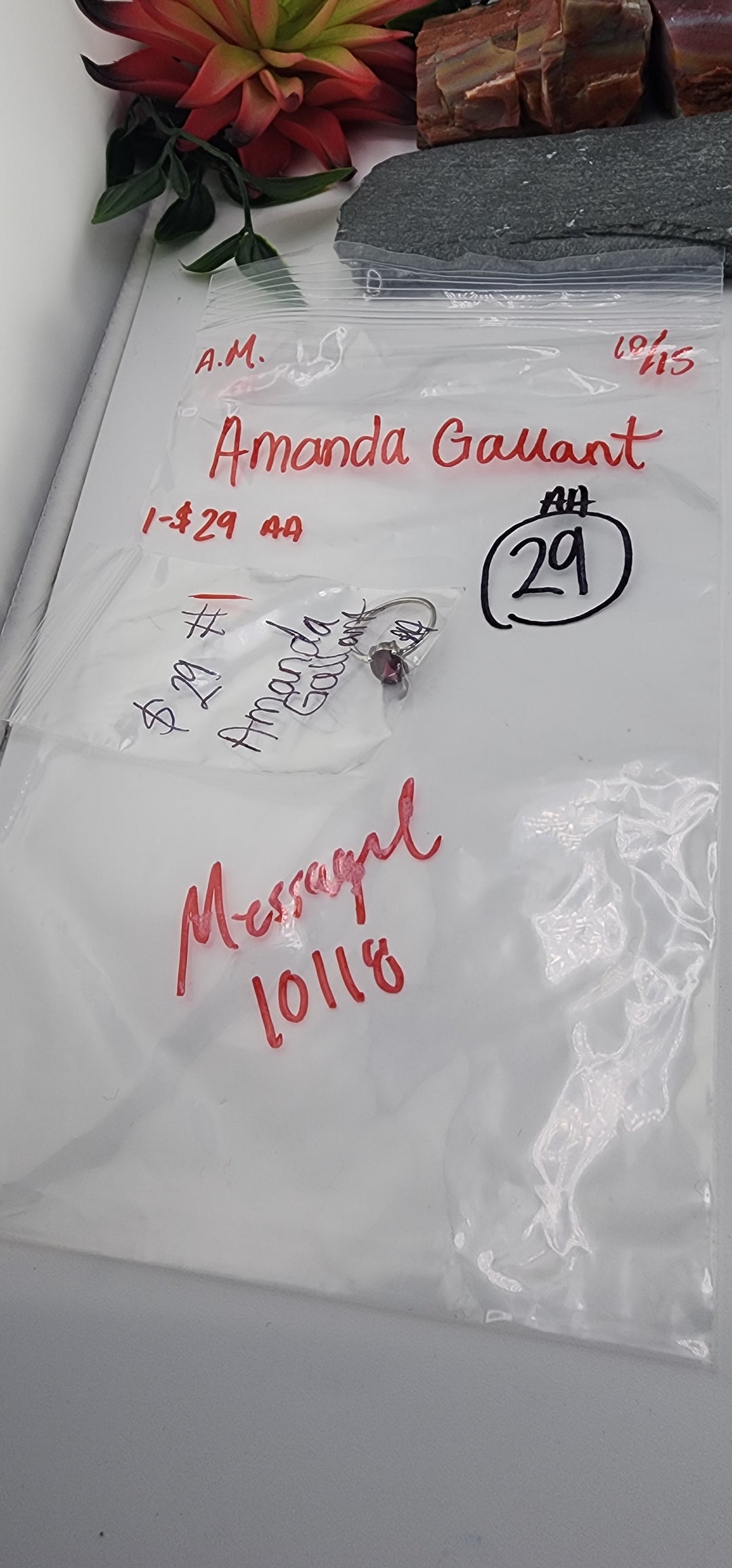AM SHOW 48HR RESERVED FOR:  Amanda Gallant - 10/15/2025 FL tiktok Live Show - 1 Sterling Silver Items