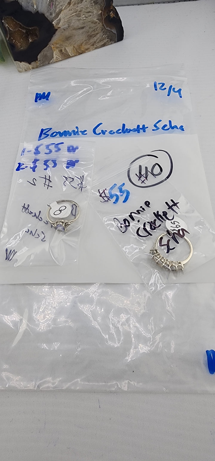 PM SHOW 48HR - RESERVED FOR:  Bonnie Crockett Scha- 12/4/2025 tiktok Live Show - 2 Sterling Silver Items