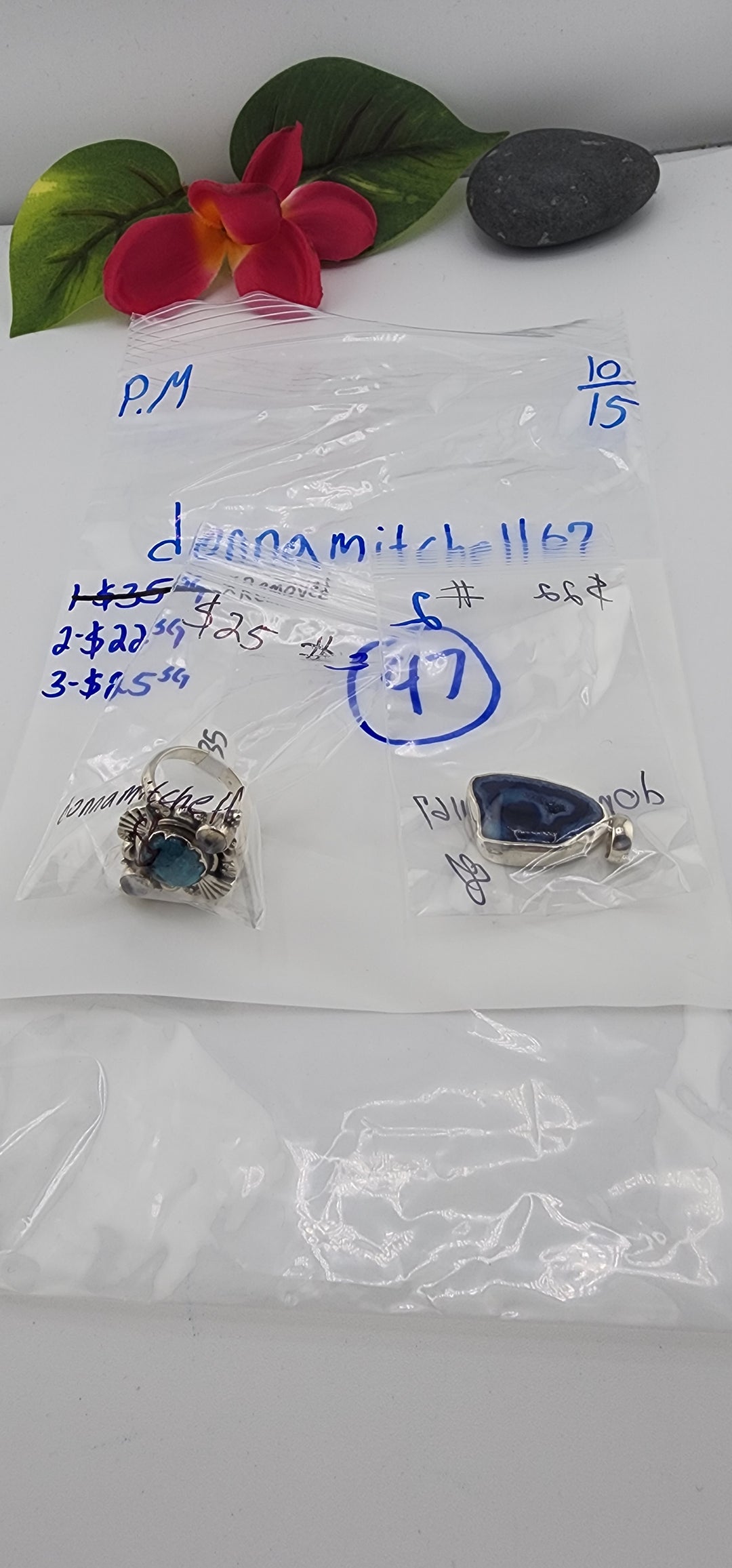 PM SHOW 48HR - RESERVED FOR: donnamitchell67 - 10/15/2025 FL tiktok Live Show - 2 Sterling Silver Item