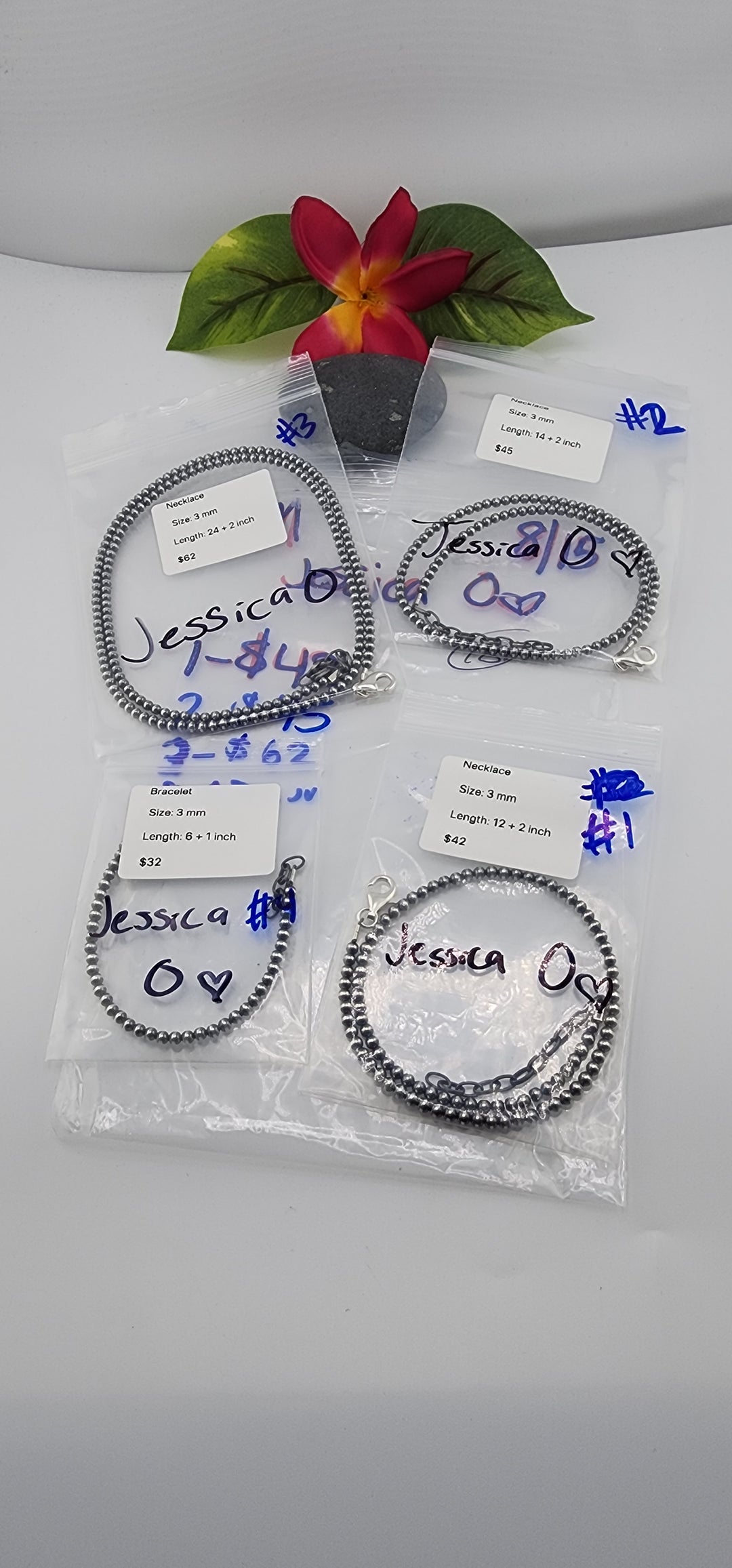 PM SHOW 48HR - RESERVED FOR:  Jessica O- 8/15/2025 FL tiktok Live Show -4  Sterling Silver Items