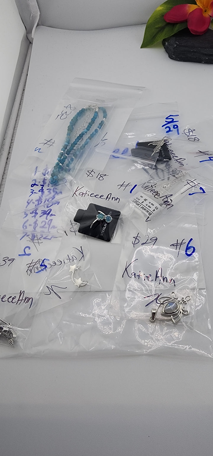 RESERVED FOR: KatieeeAnn  - 5/29/2025 tiktok Live Show - 7 Sterling Silver Items