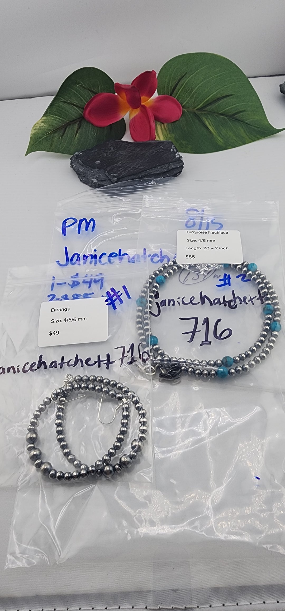 PM SHOW 48HR - RESERVED FOR:  Janicehatchett716- 8/15/2025 FL tiktok Live Show - 2 Sterling Silver Items