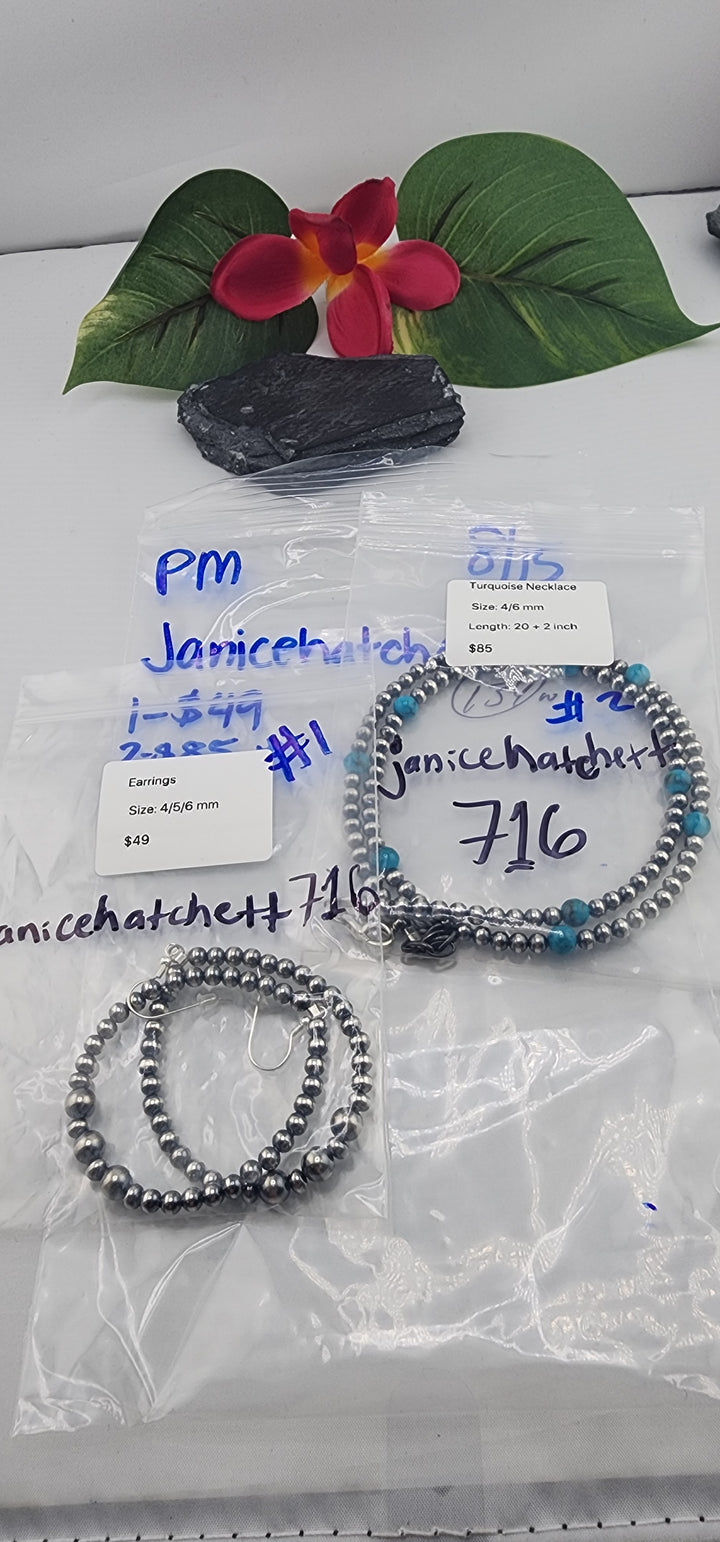 PM SHOW 48HR - RESERVED FOR:  Janicehatchett716- 8/15/2025 FL tiktok Live Show - 2 Sterling Silver Items