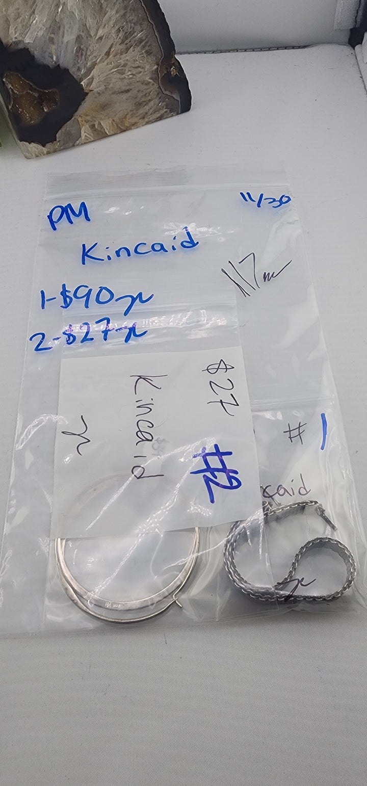 PM SHOW 48HR - RESERVED FOR: Kincaid - 11/30/2025 tiktok Live Show - 2 Sterling Silver Items
