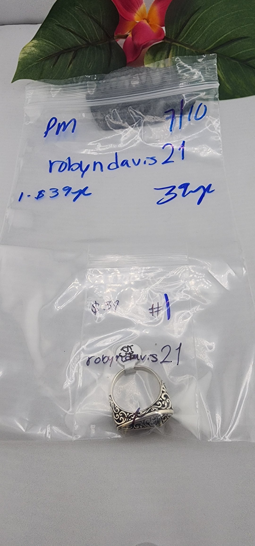 PM SHOW 48HR - RESERVED FOR: robyndavis21 - 7/10/2025 FL tiktok Live Show - 1 Sterling Silver Items