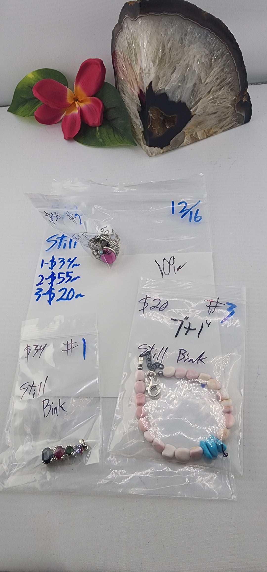 PM SHOW 48HR - RESERVED FOR: Still Bink - 12/16/2025 tiktok Live Show - 3 Sterling Silver Items