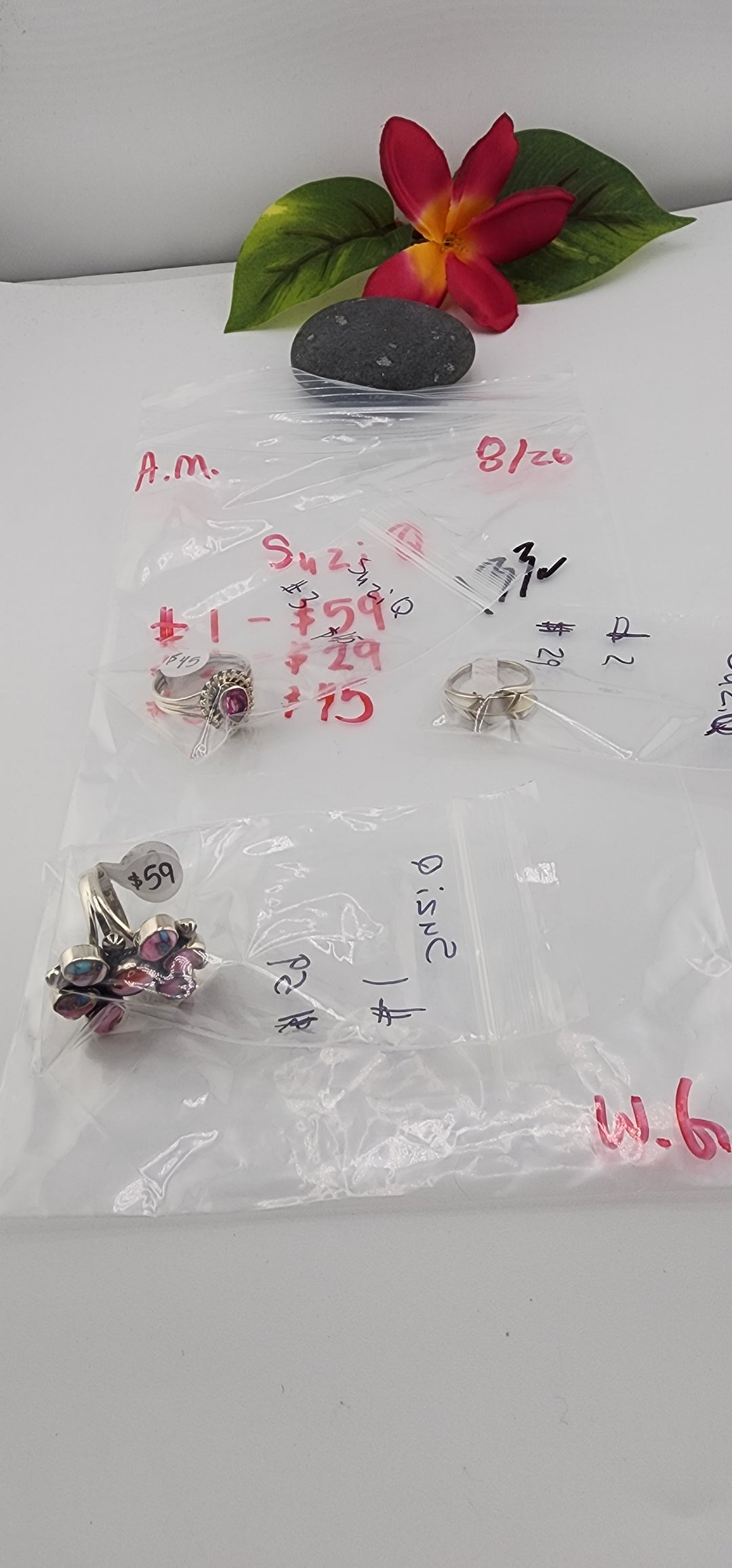 AM SHOW 48HR - RESERVED FOR: SuziQ - 8/26/2025 FL tiktok Live Show - 3 Sterling Silver Items