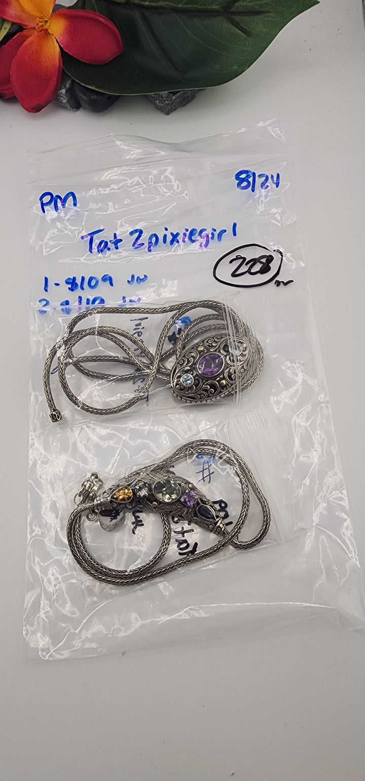 PM SHOW 48HR - RESERVED FOR: Tat2pixiegirl - 8/24/2025 FL tiktok Live Show -2  Sterling Silver Items