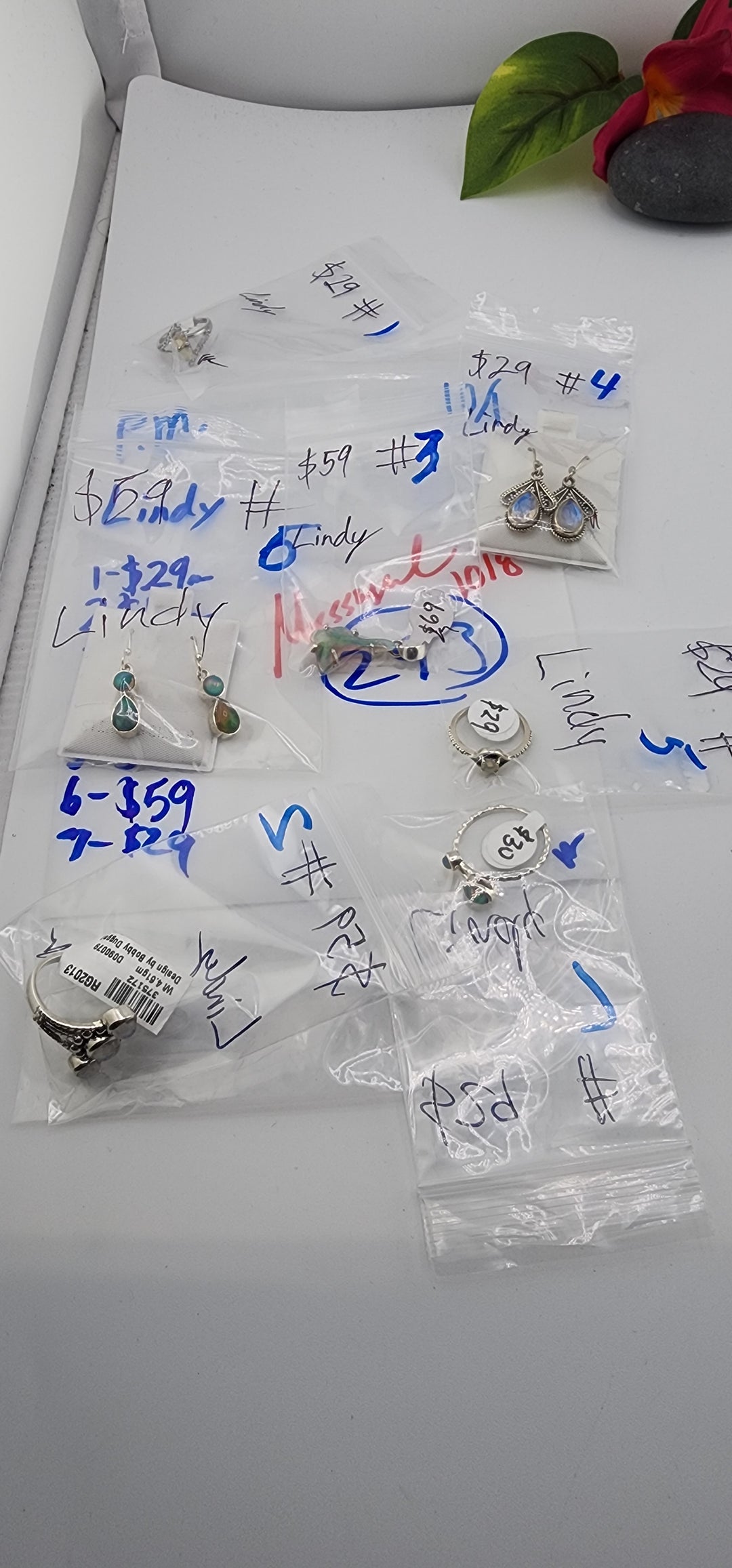 PM SHOW 48HR - RESERVED FOR: Lindy - 10/1/2025 FL tiktok Live Show - 7 Sterling Silver Items