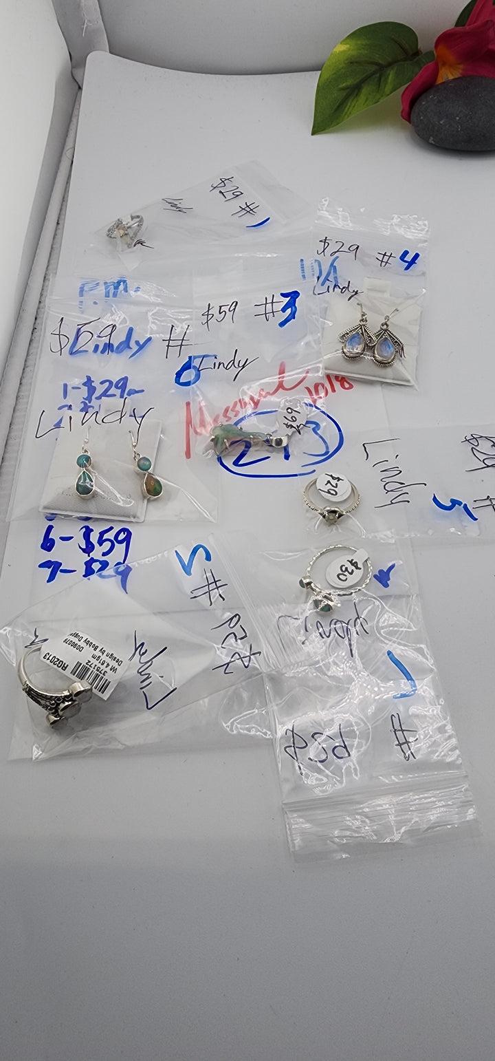 PM SHOW 48HR - RESERVED FOR: Lindy - 10/1/2025 FL tiktok Live Show - 7 Sterling Silver Items