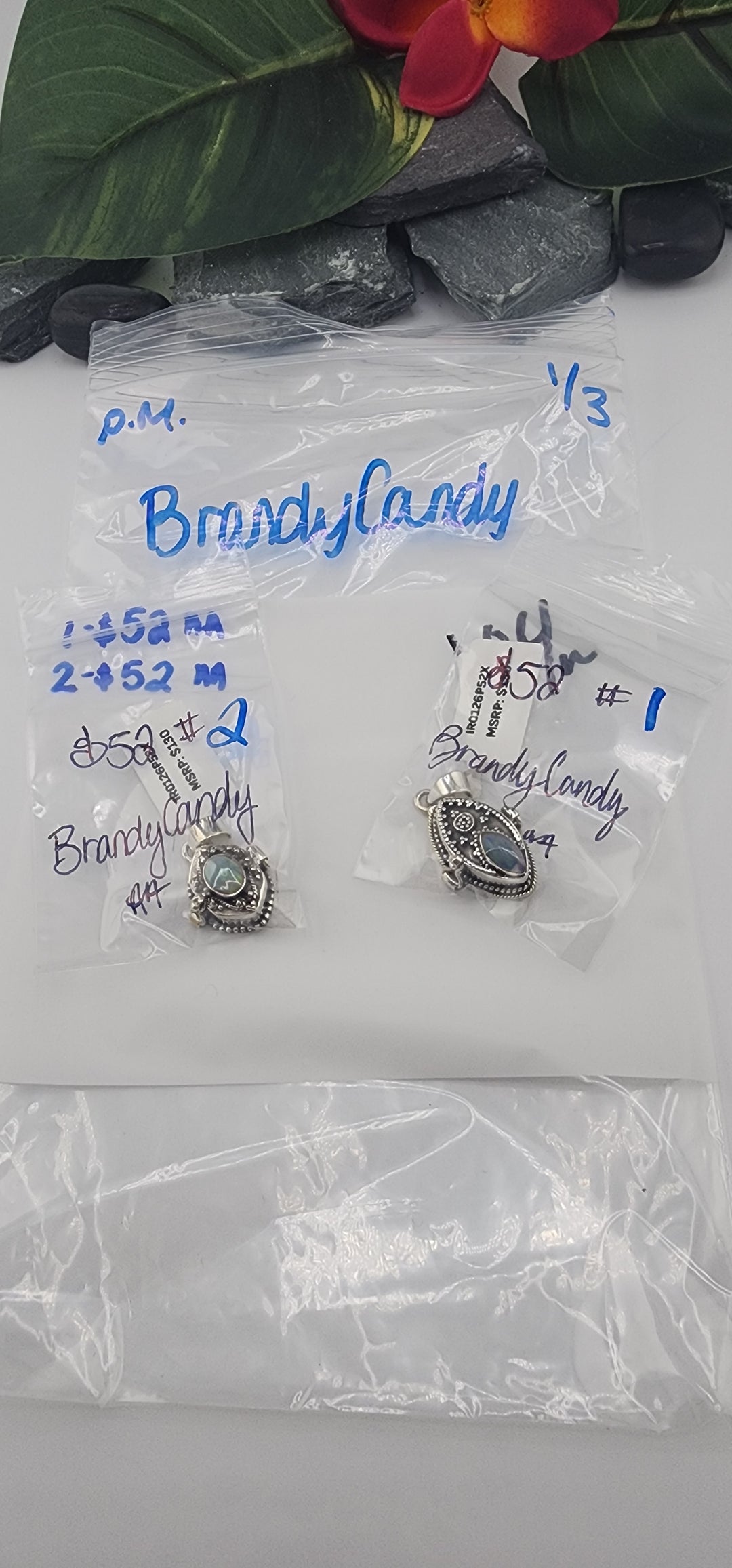 PM SHOW 48HR - RESERVED FOR: brandycandy - 1/3/2026 tiktok Live Show - 2 Sterling Silver Items