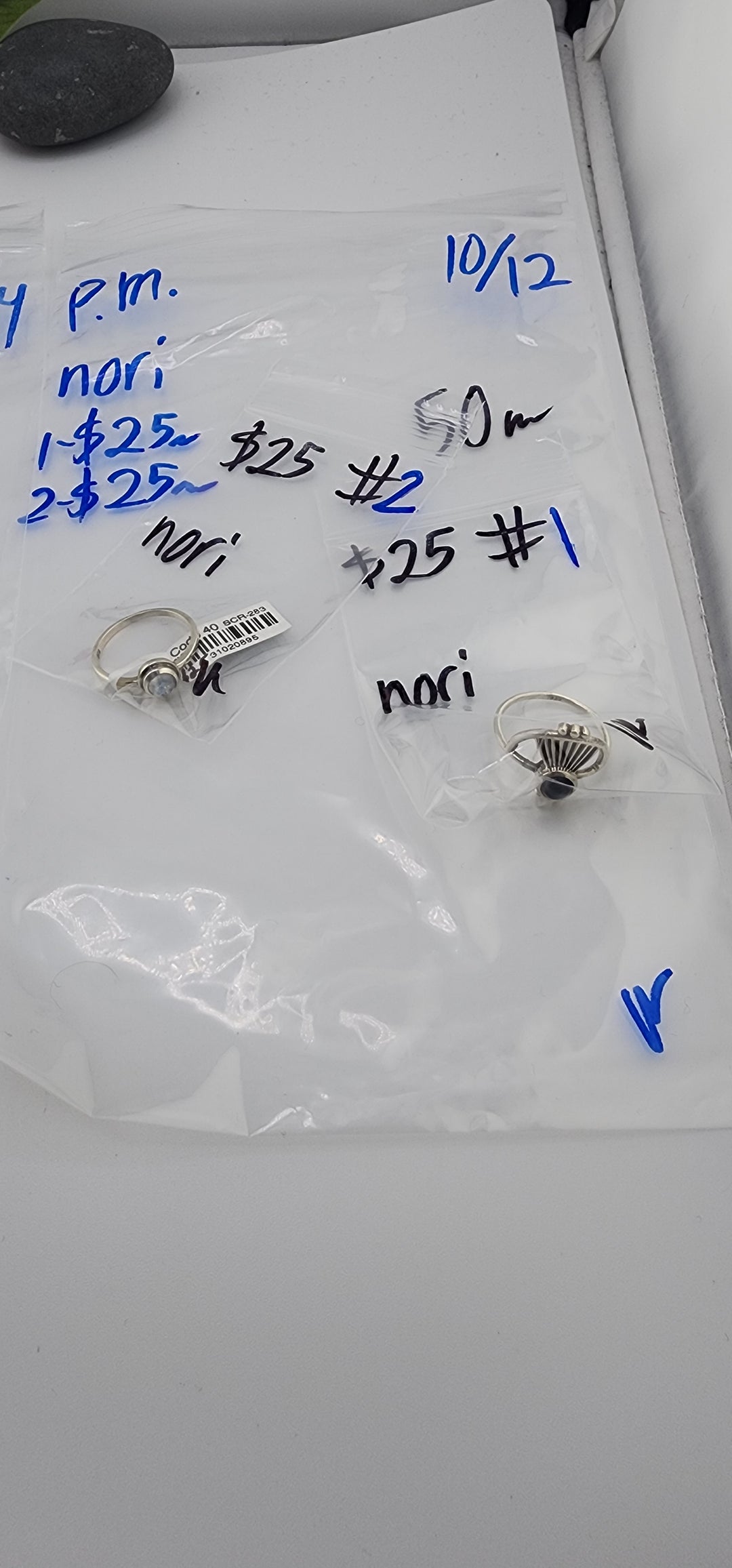 PM SHOW 48HR - RESERVED FOR: nori - 10/12/2025 FL tiktok Live Show - 2 Sterling Silver Items