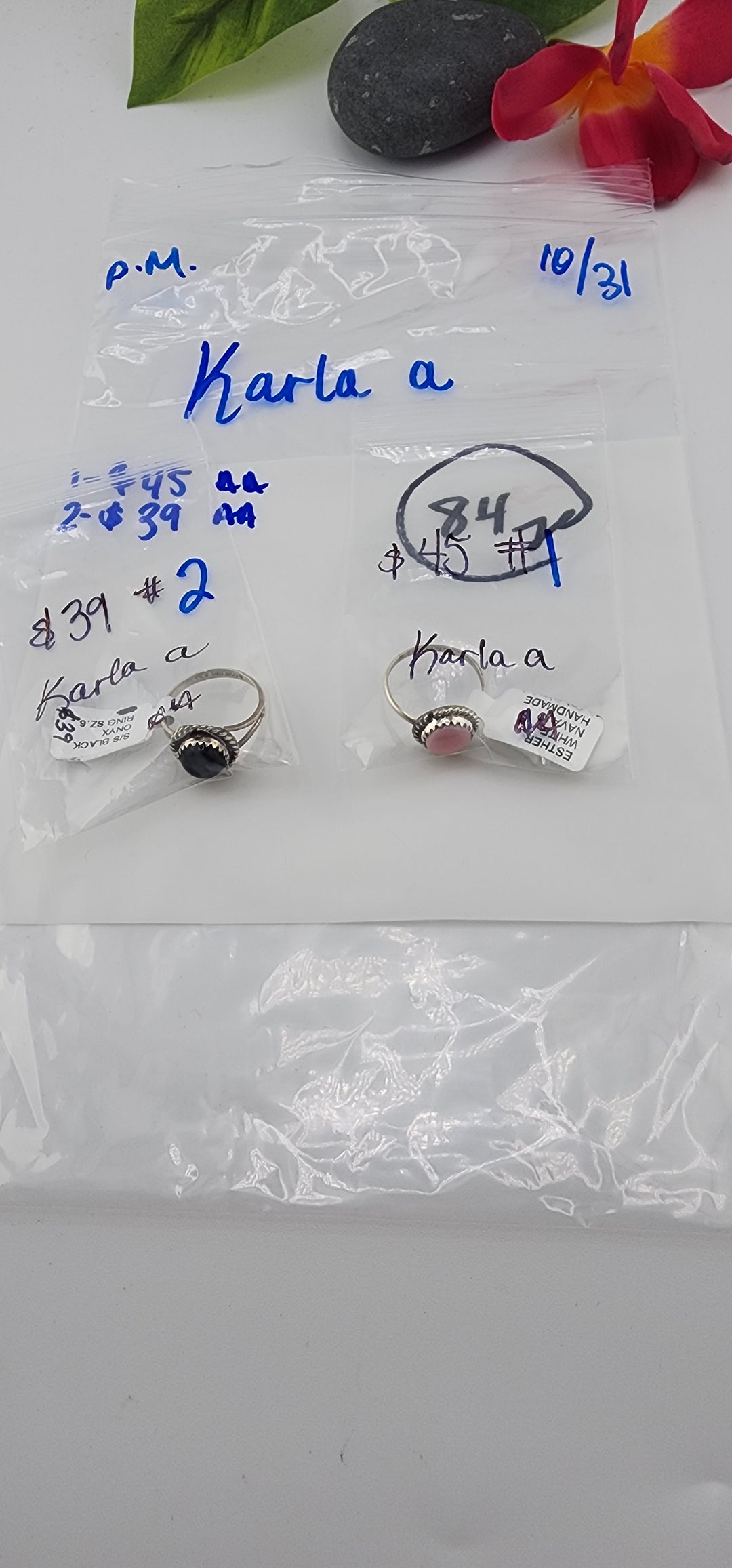 PM SHOW 48HR - RESERVED FOR: Karla a - 10/31/2025 FL tiktok Live Show - 2 Sterling Silver Items