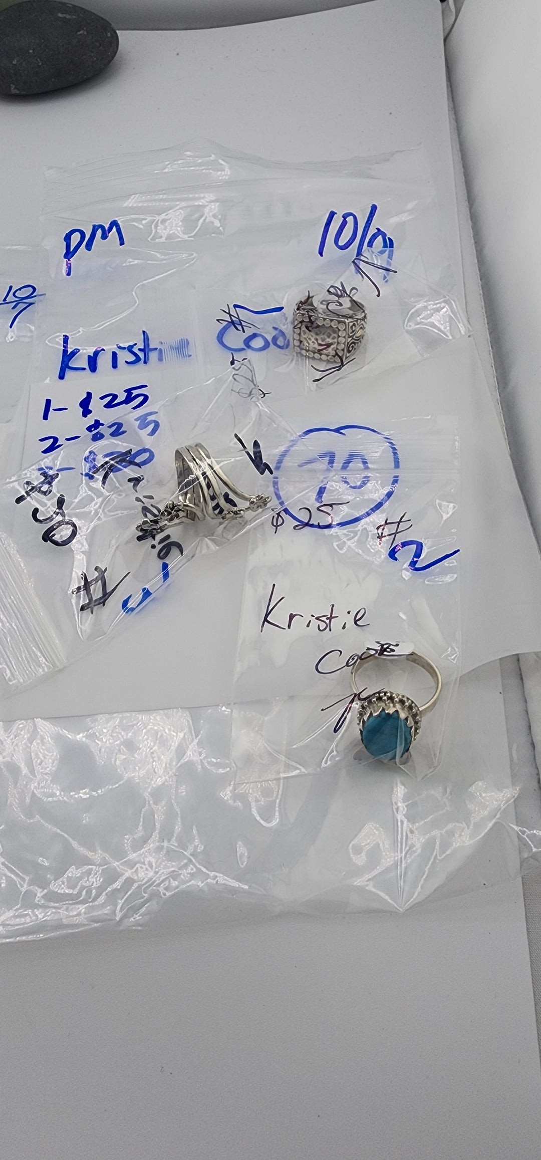 PM SHOW 48HR - RESERVED FOR: Kristie Cook - 10/9/2025 FL tiktok Live Show - 3 Sterling Silver Items