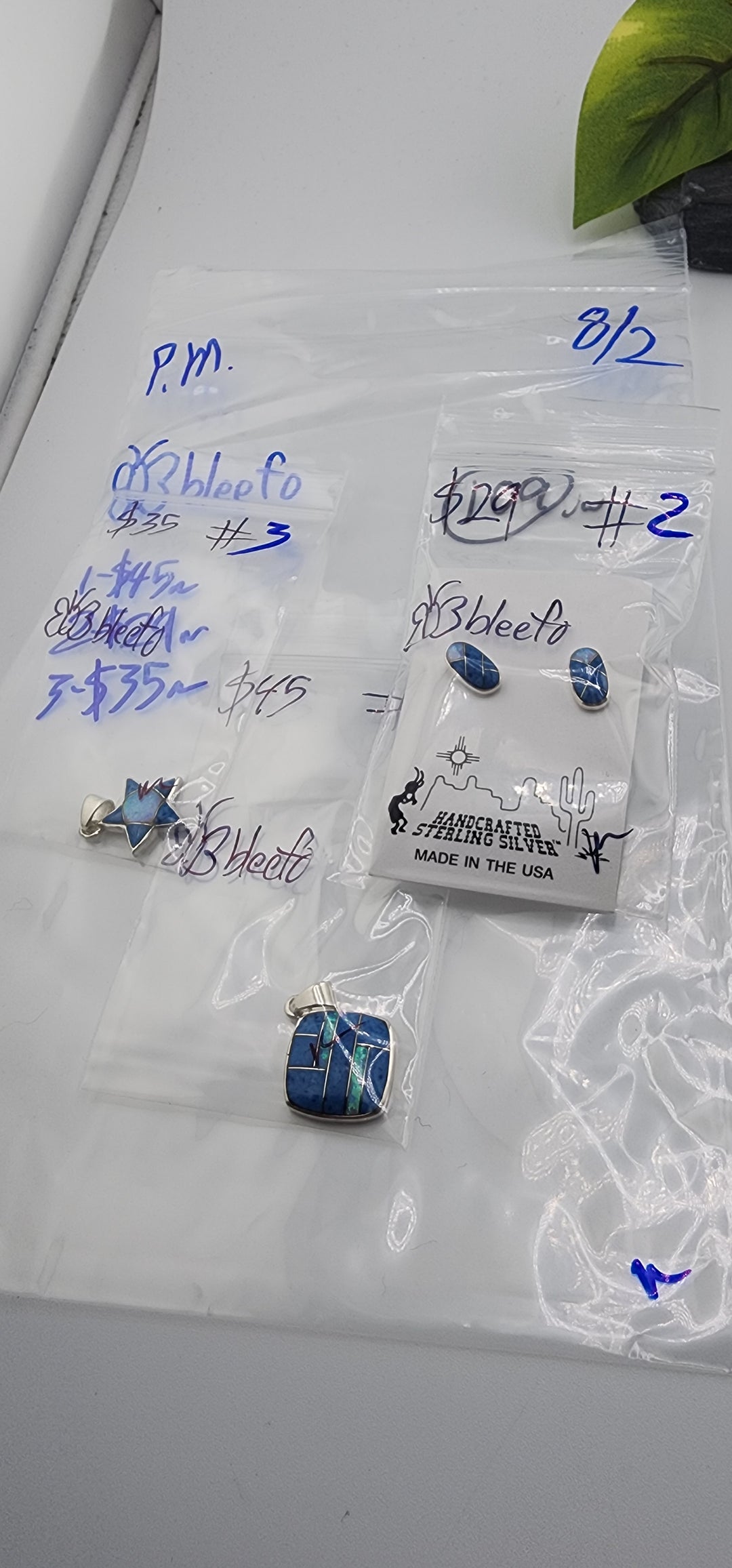 PM SHOW 48HR - RESERVED FOR: 🦋bleefo  - 8/2/2025 FL tiktok Live Show - 3 Sterling Silver Items